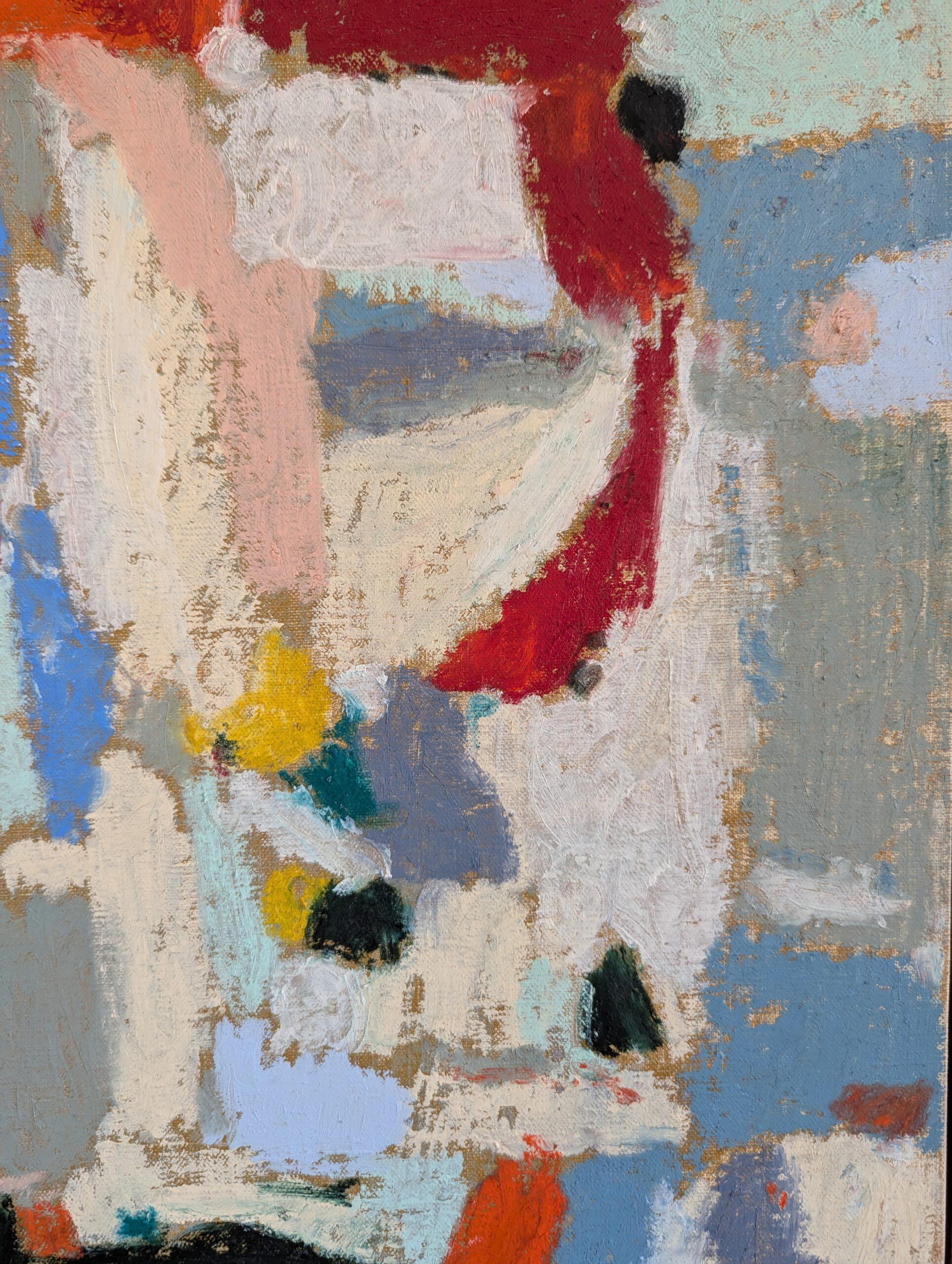 2024 Contemporary Modernist Original Abstract Oil Paintings - Pair of Oils For Sale 8