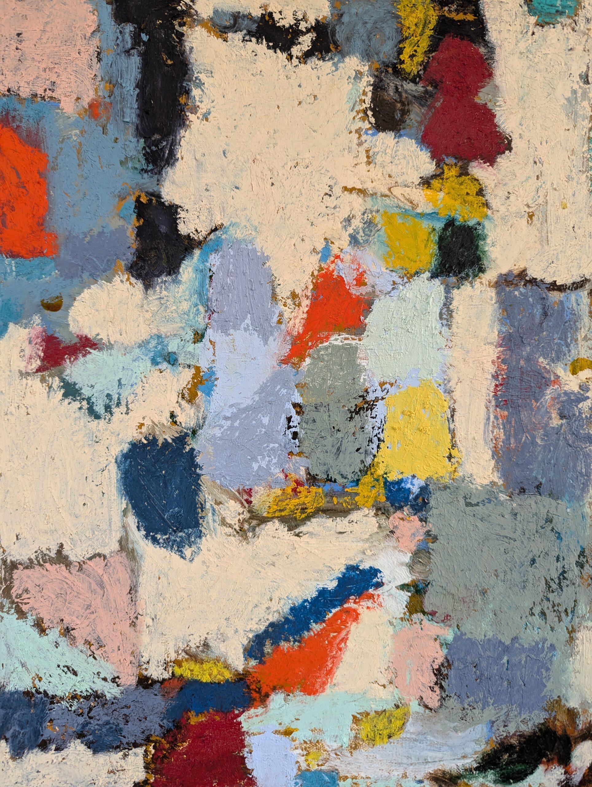 2024 Contemporary Modernist Original Abstract Oil Paintings - Pair of Oils For Sale 9