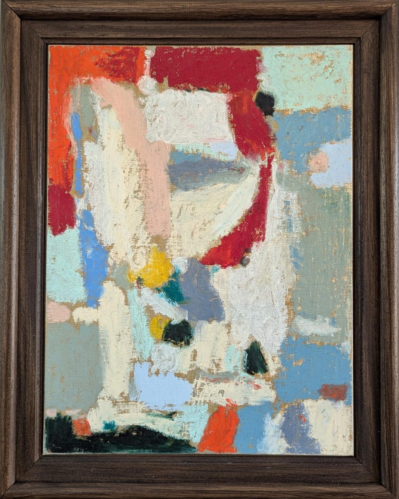 2024 Contemporary Modernist Original Abstract Oil Paintings - Pair of Oils - Gray Abstract Painting by Lloyd Durling