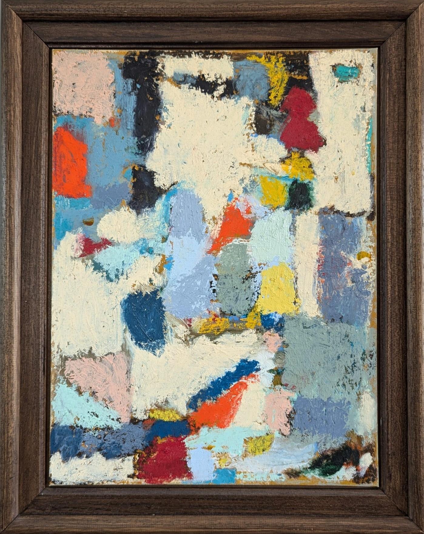 2024 Contemporary Modernist Original Abstract Oil Paintings - Pair of Oils For Sale 2