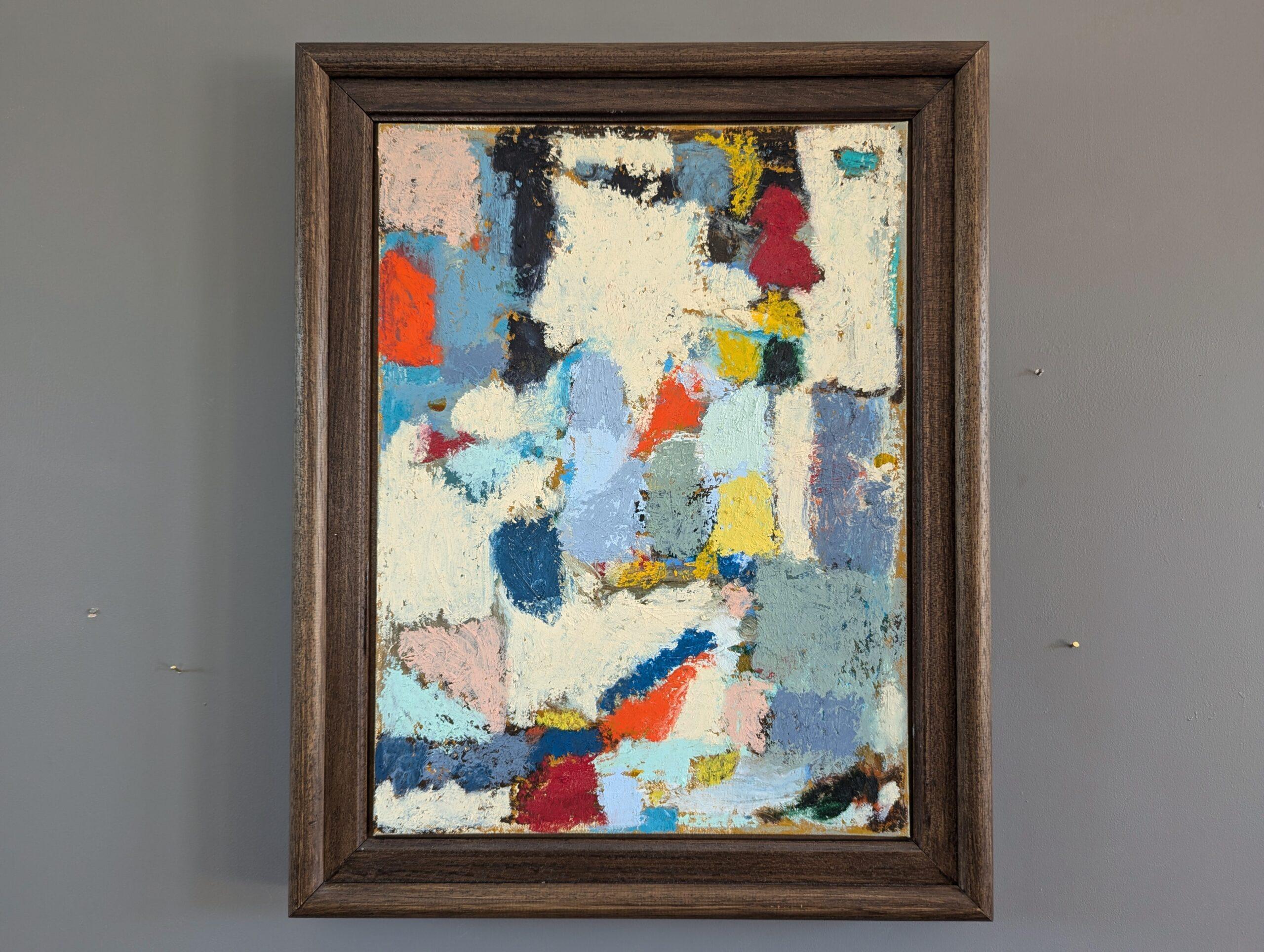 2024 Contemporary Modernist Original Abstract Oil Paintings - Pair of Oils For Sale 3