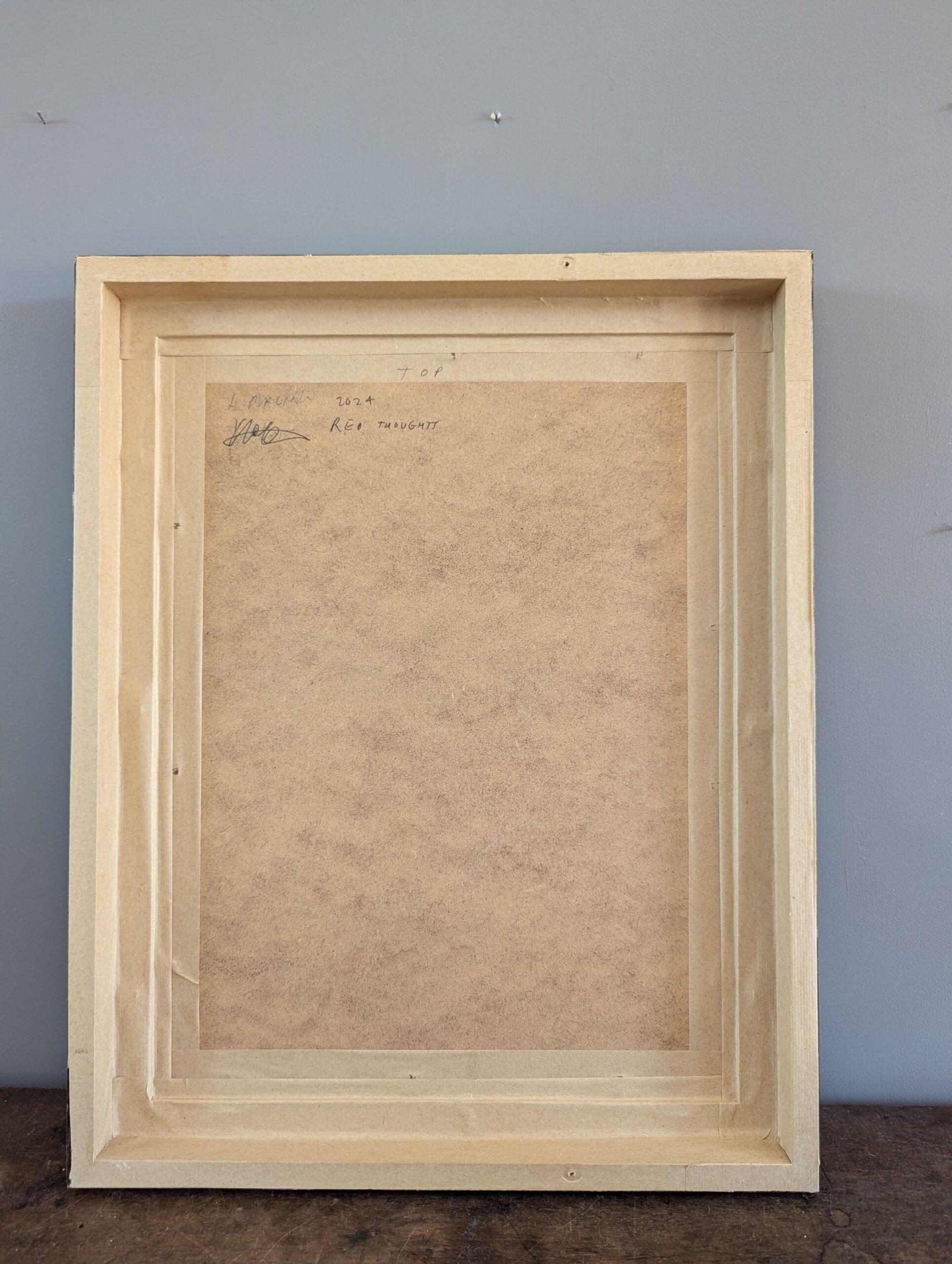 Pittura ad olio astratta contemporanea, opera del britannico Lloyd Durling - Pensieri Rossi in vendita 8