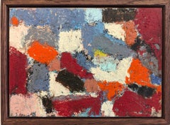 Contemporary British Abstract Mini Oil Painting, Lloyd Durling - Desire Lines