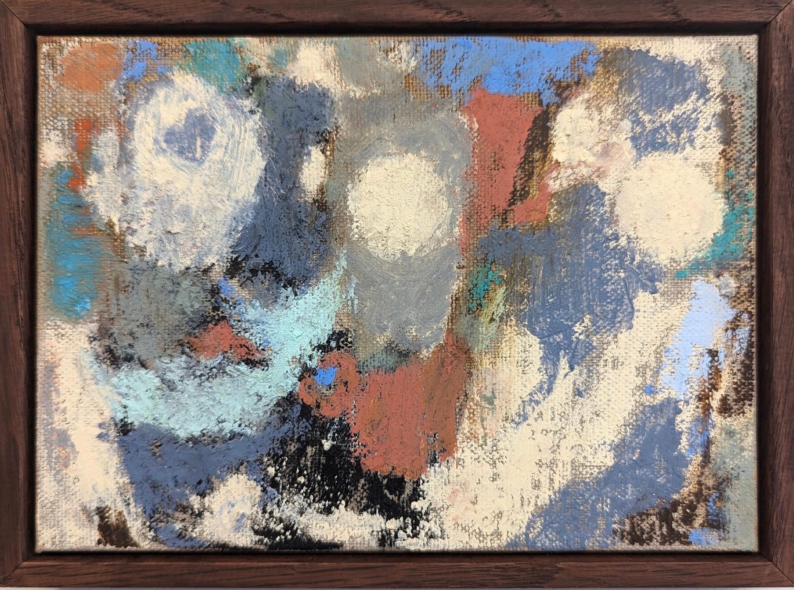 PILLAR AND MOTH
Size: 15 x 20 cm (including frame)
Oil on linen panel

A small but powerful abstract composition by contemporary British artist Lloyd Durling, painted in oil onto linen panel. Signed, titled and dated on reverse.

Central to this