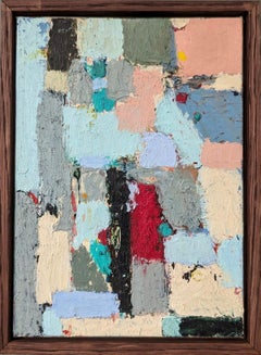 Contemporary British Mini Abstract Oil Painting, Lloyd Durling -Rising Harlequin