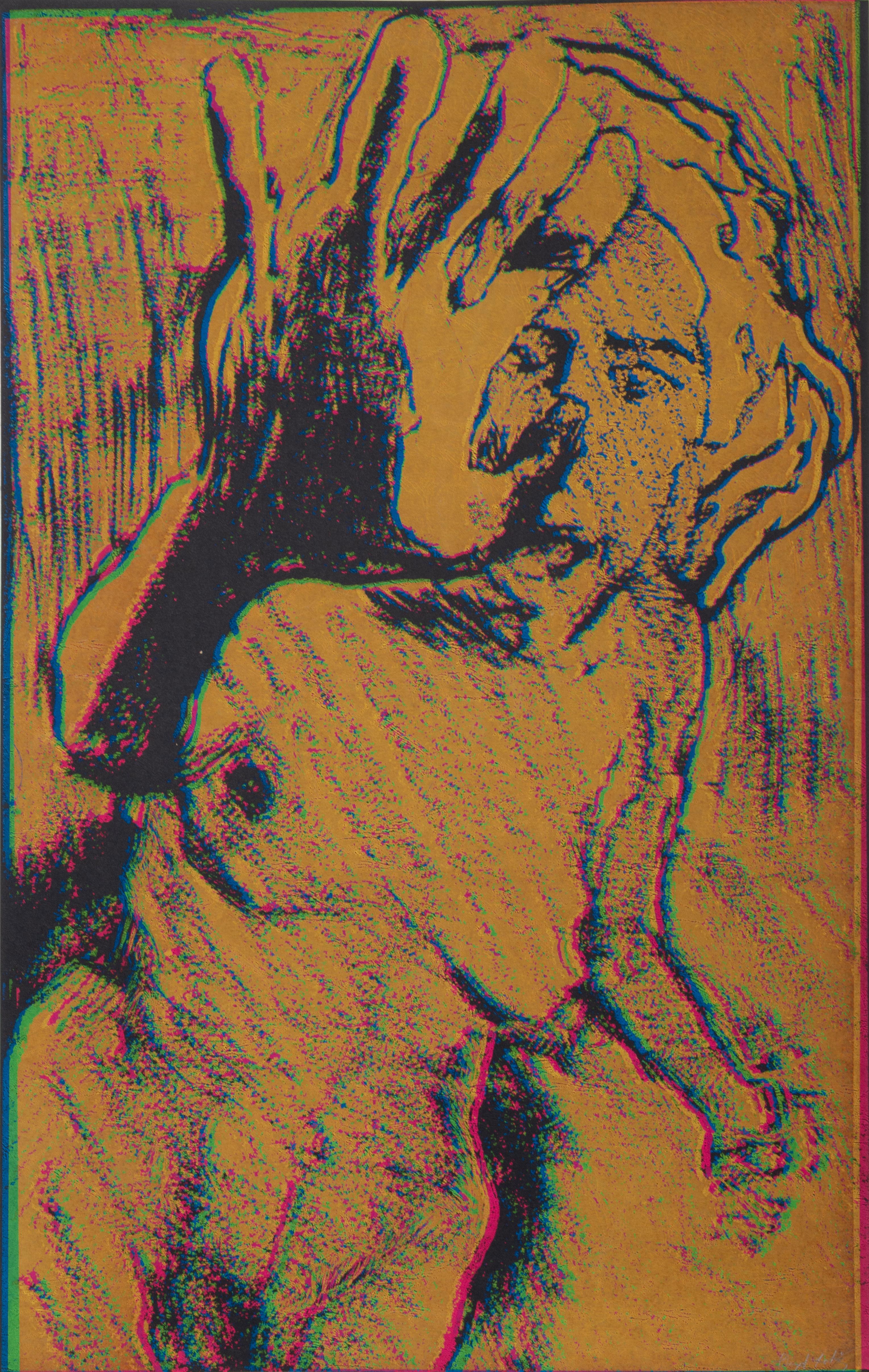 Psychedelic Nude, Silkscreen by Lloyd Fertig