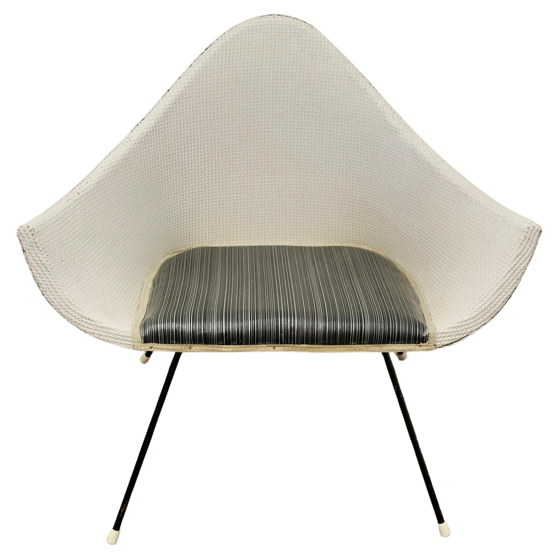 Lloyd Loom 1960s “Stingray” Retro Arm Chair   A Quirky statement piece of its ti For Sale