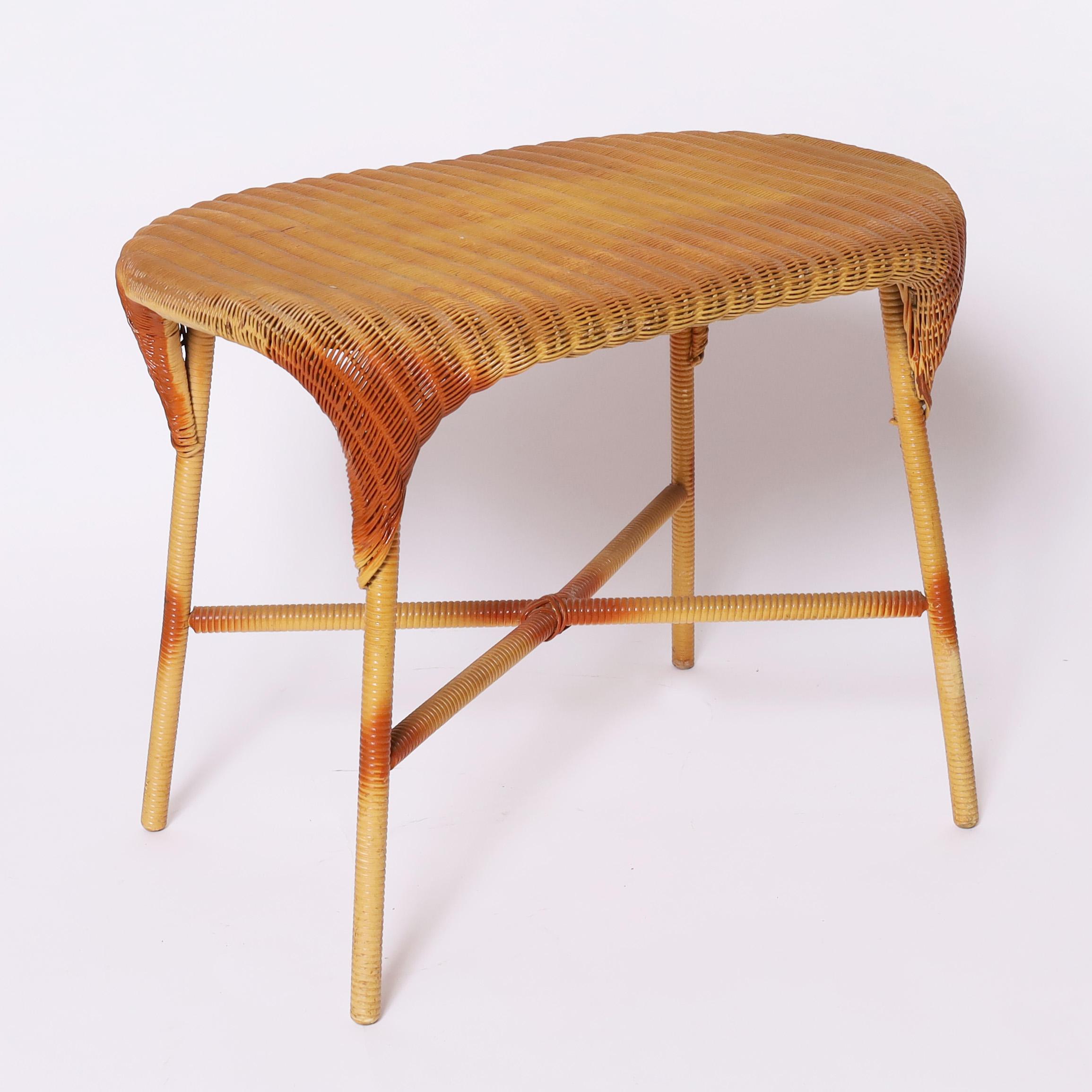 Lloyd Loom Art Deco Six Piece Child's Suite of Furniture For Sale 2