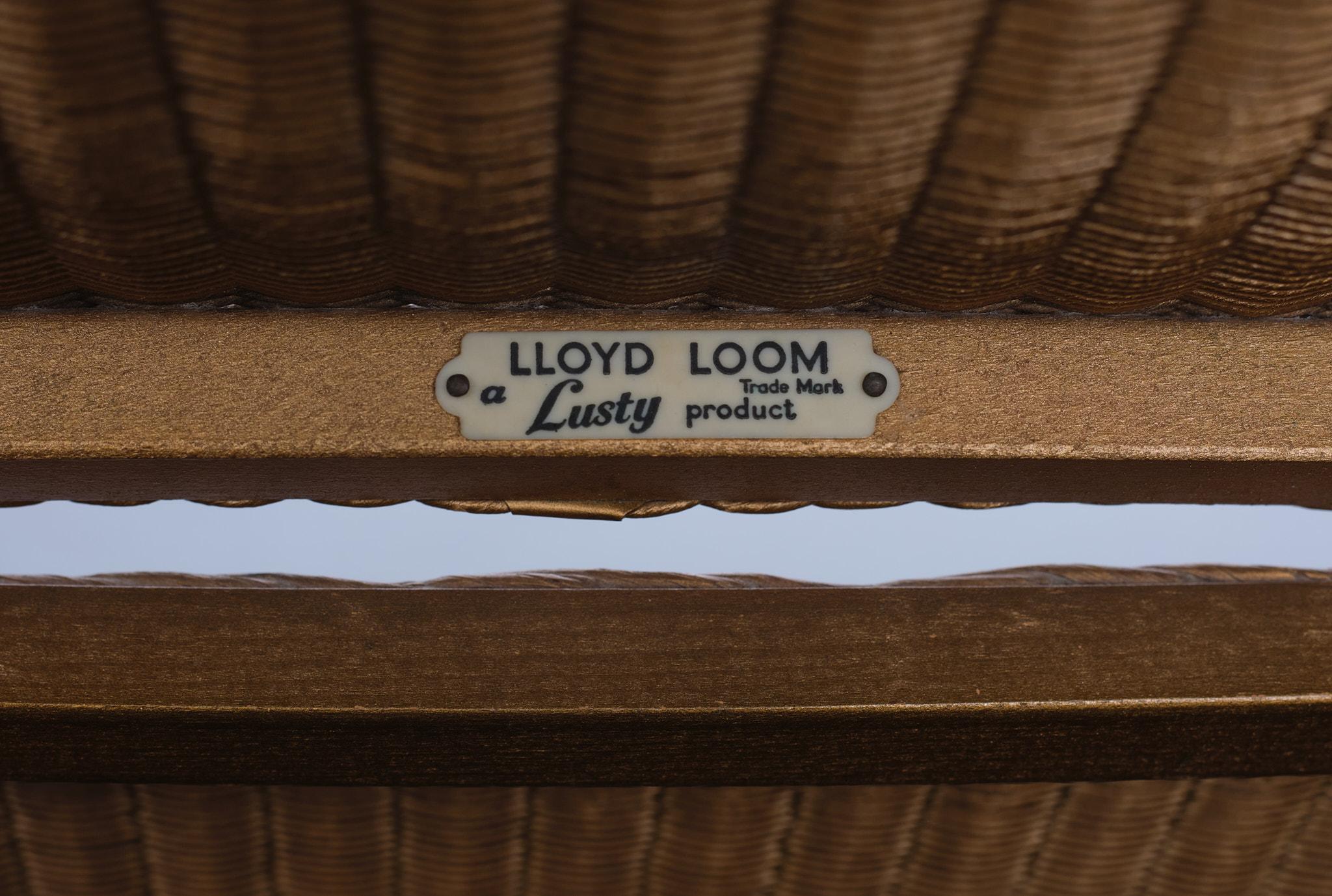 Mid-20th Century Lloyd Loom Chair and Basket Model Lusty 1930s