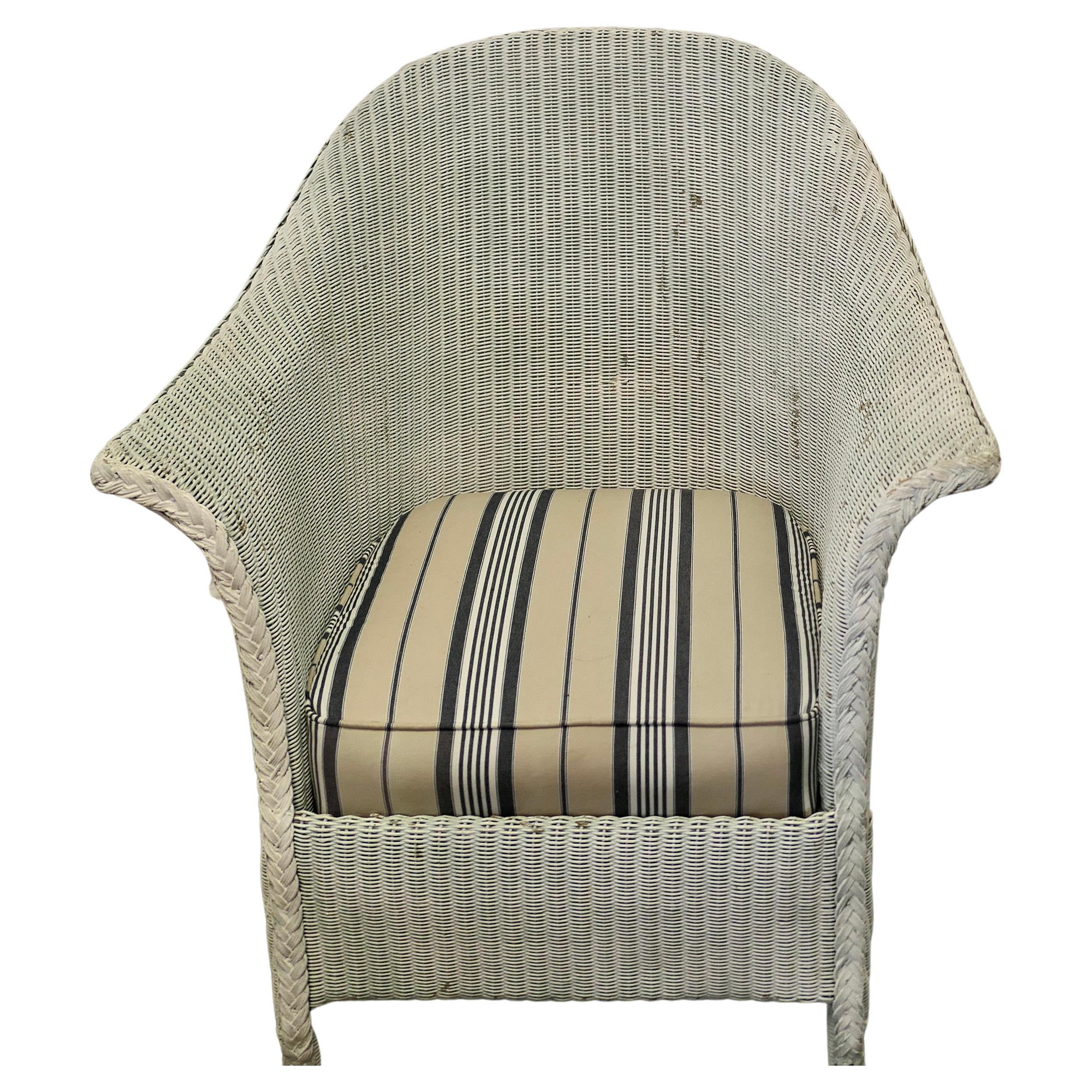 Lloyd Loom Easy Chair For Sale