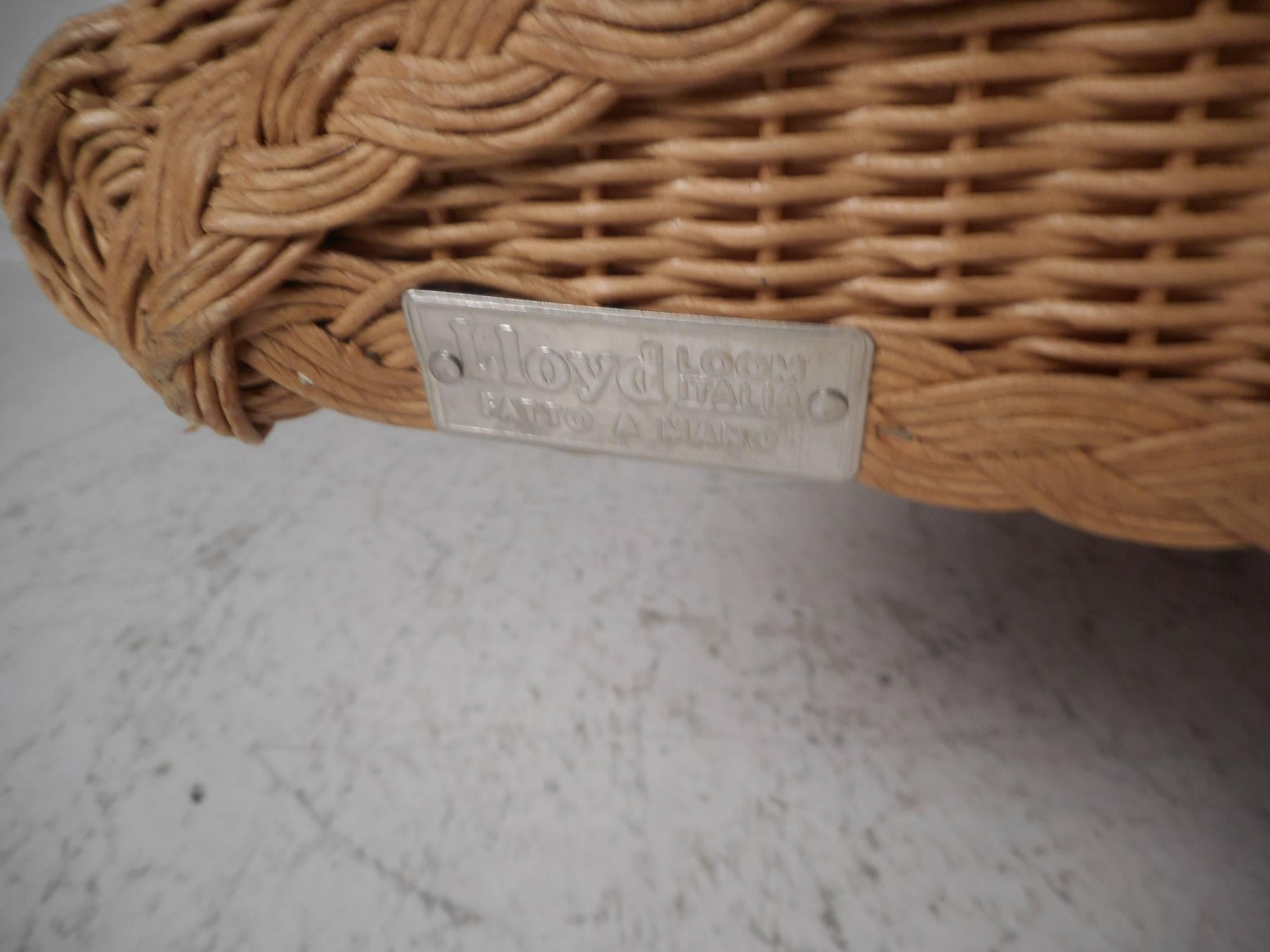 Lloyd Loom Italia Wicker Chaise Longue For Sale at 1stDibs lloyd loom