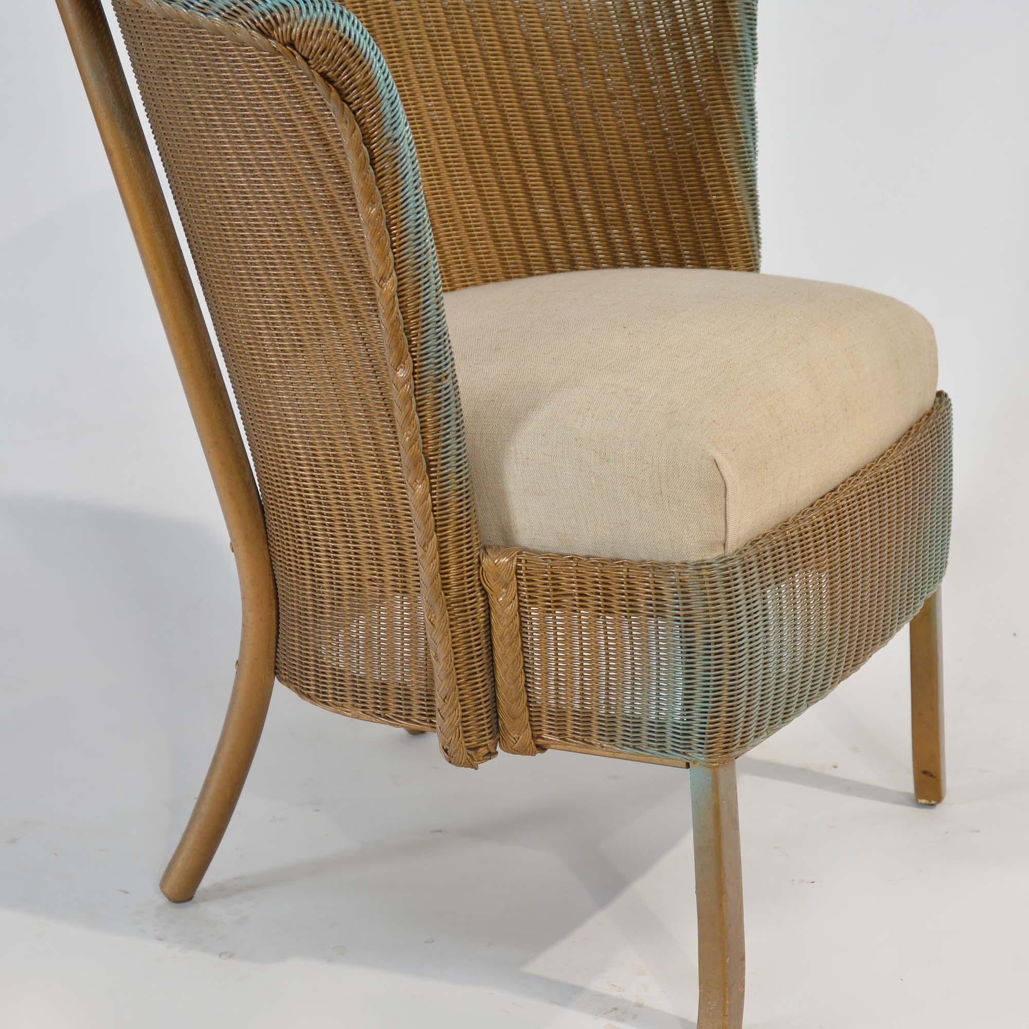 Chaise lustrée Lloyd Loom Bon état - En vente à Castle Douglas, GB