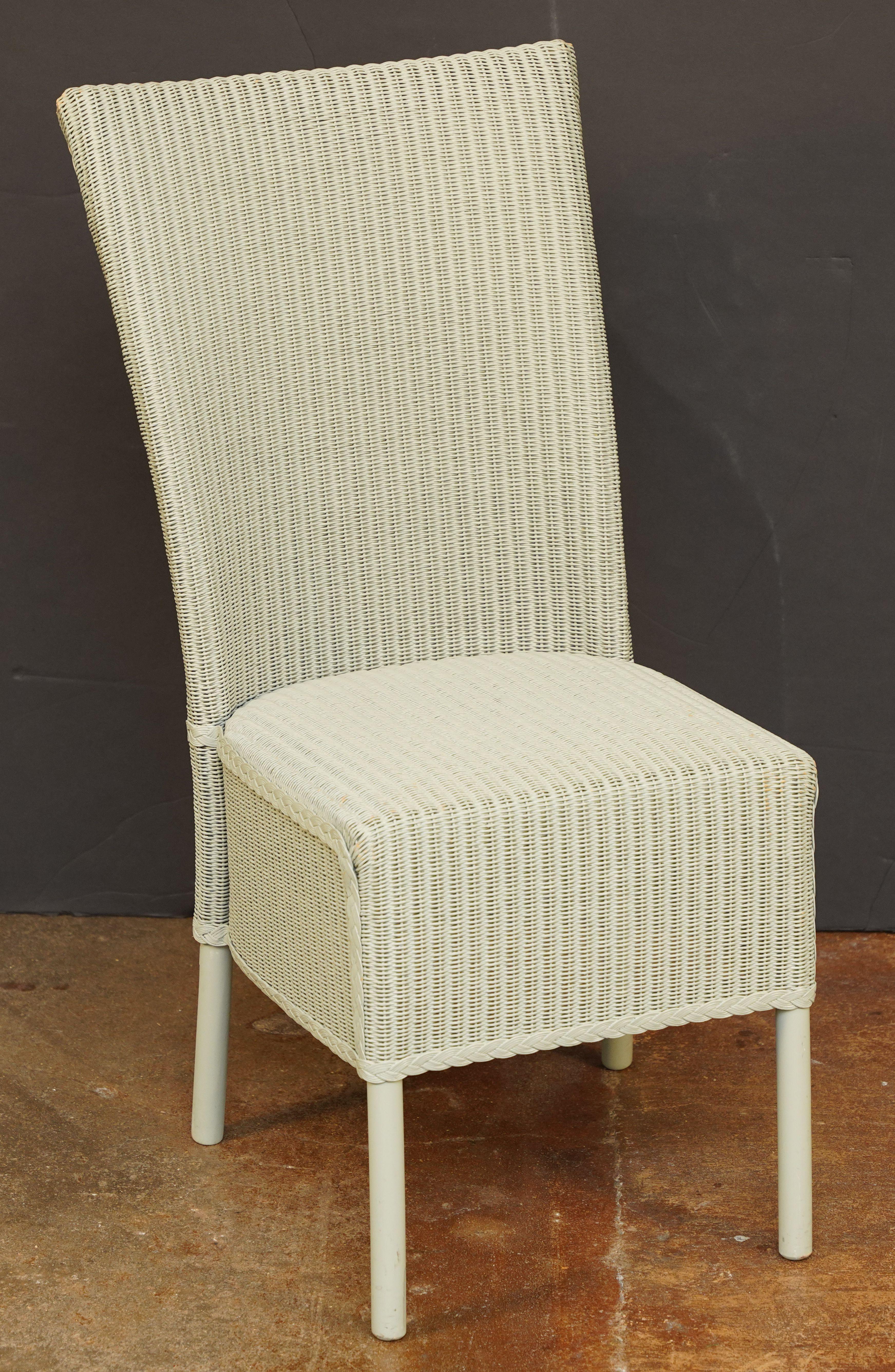Lloyd Loom Table and Chairs Set from England (Six Chairs, Two Tables) 7