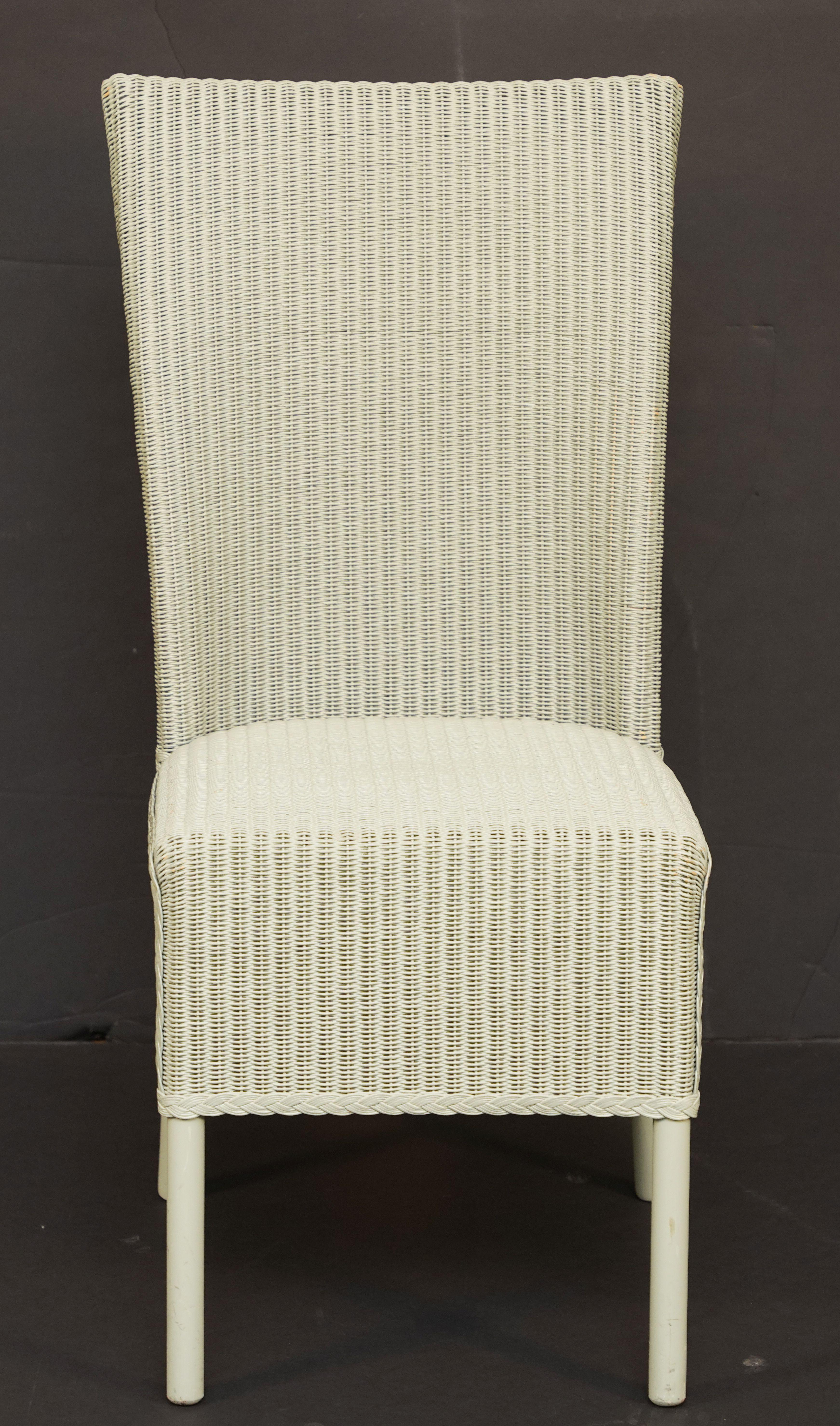 Lloyd Loom Table and Chairs Set from England (Six Chairs, Two Tables) 8
