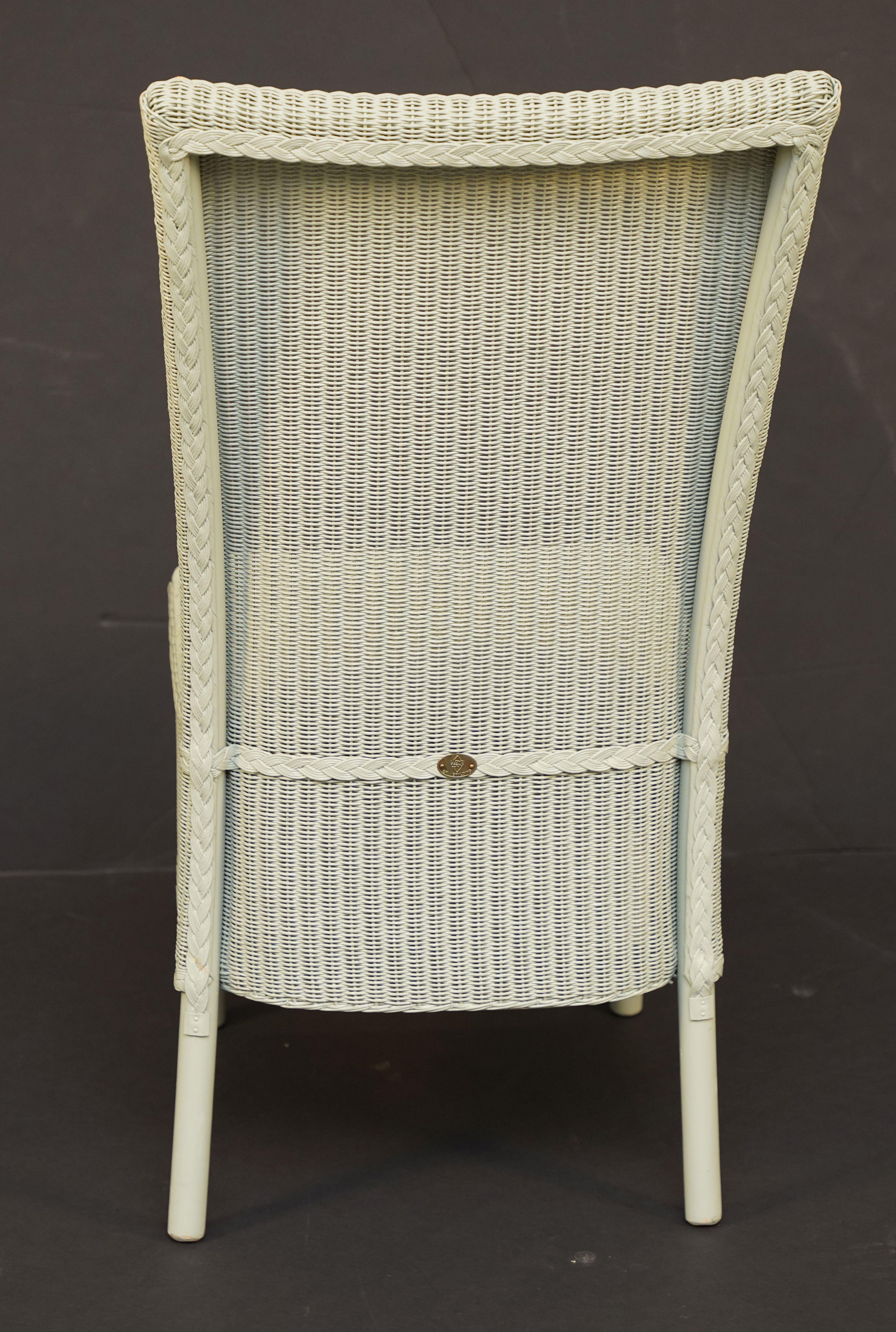 Lloyd Loom Table and Chairs Set from England (Six Chairs, Two Tables) 10