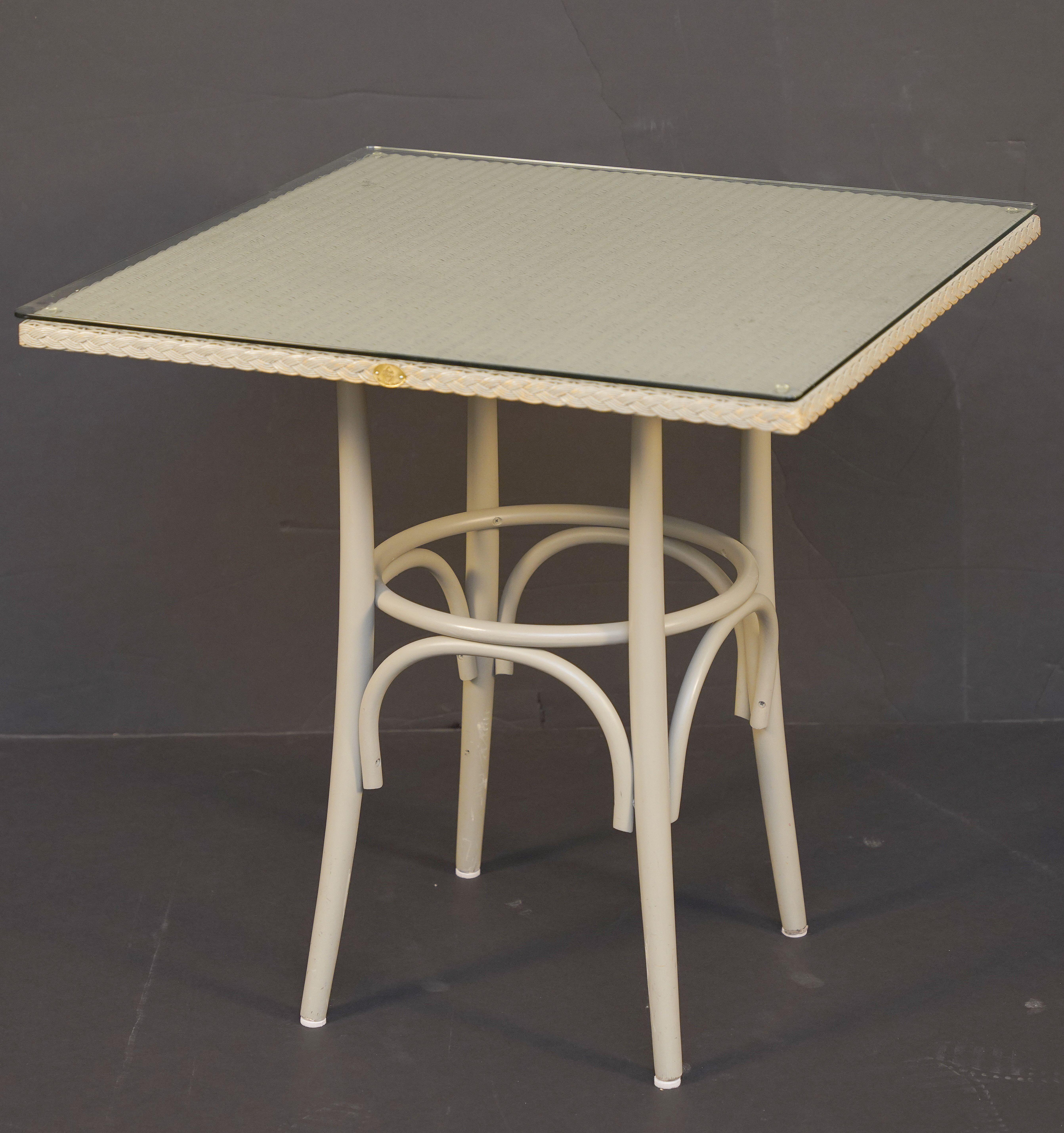 Lloyd Loom Table and Chairs Set from England (Six Chairs, Two Tables) 1