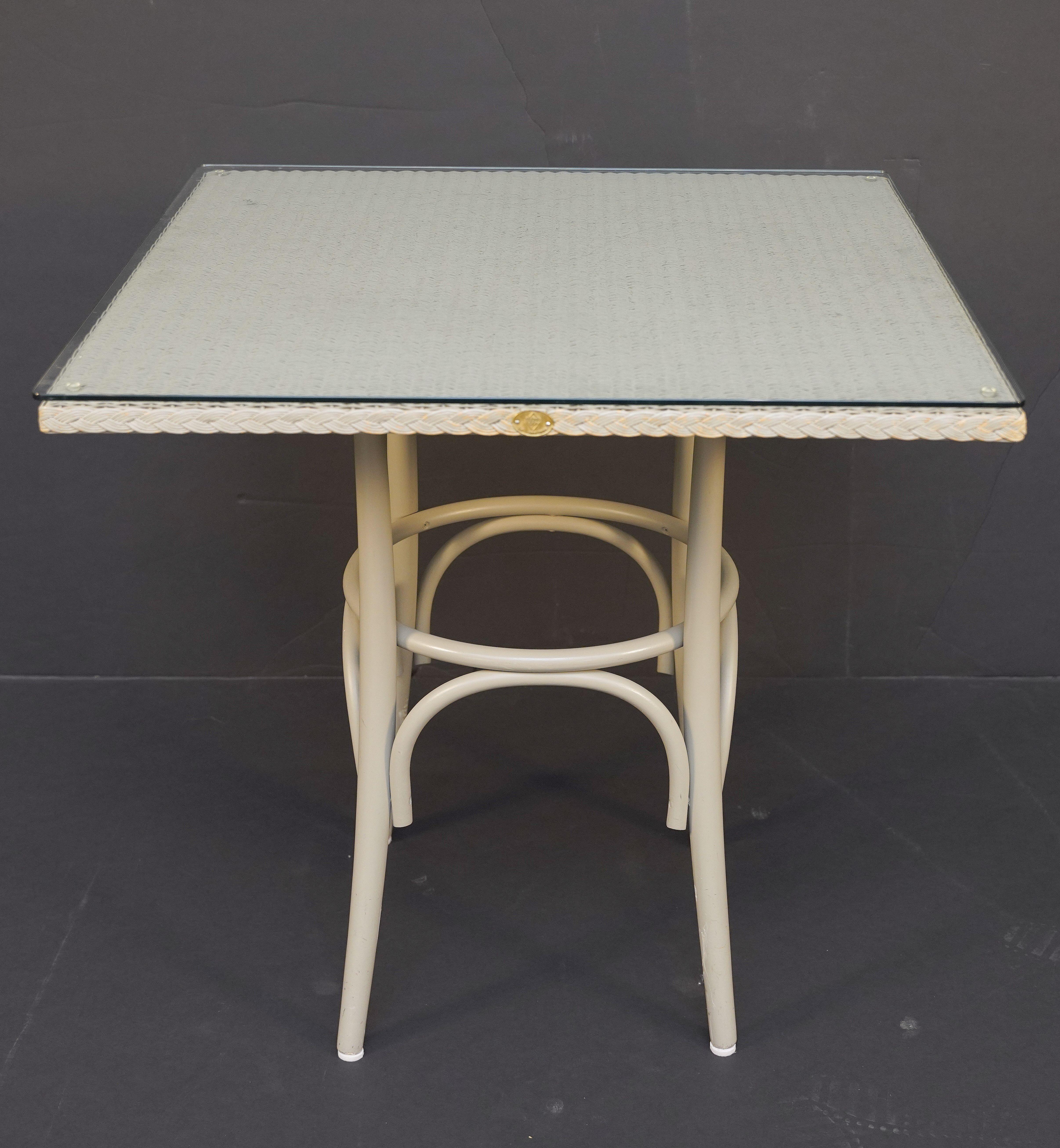 Lloyd Loom Table and Chairs Set from England (Six Chairs, Two Tables) 2