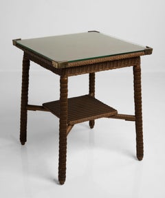 Lloyd Loom Table, England, circa 1920