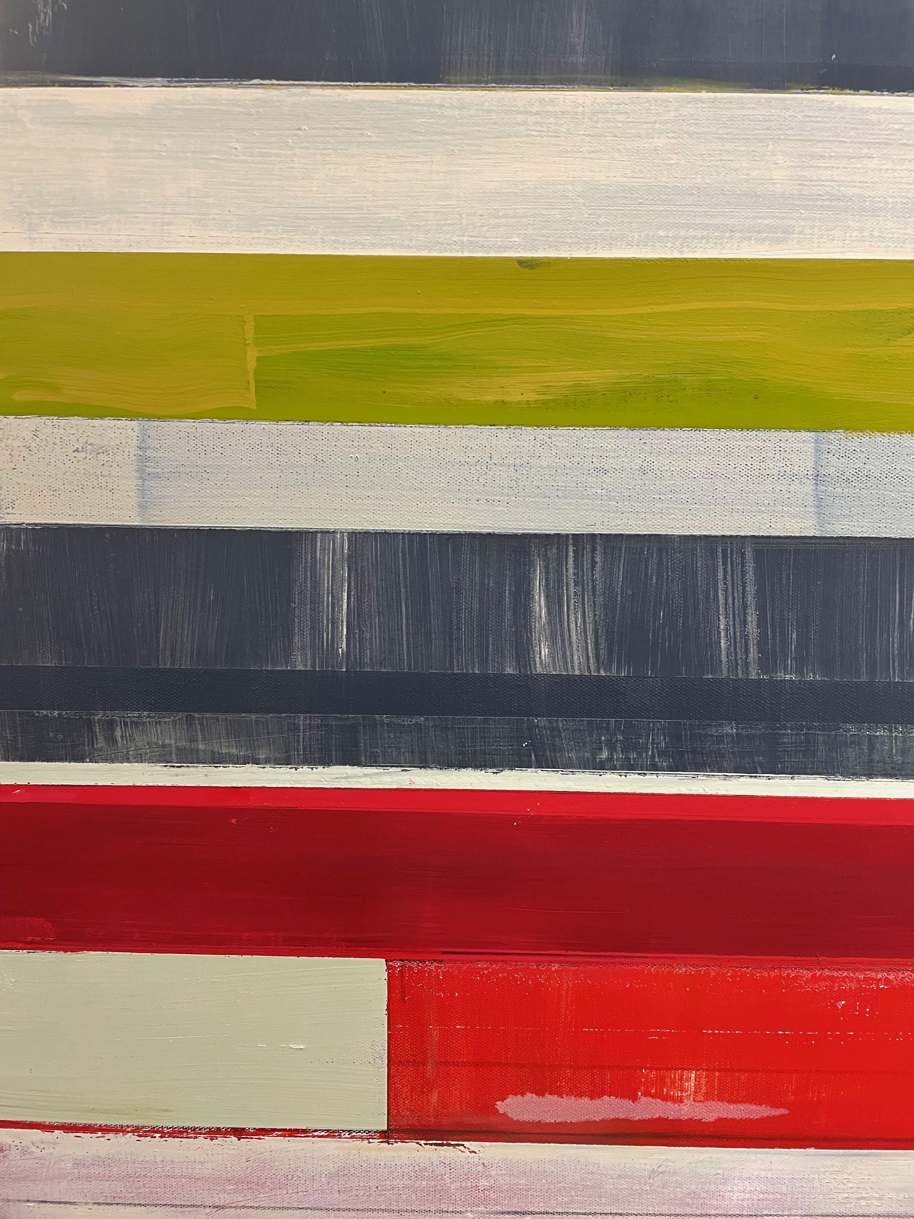 Carbon, Öl auf Leinwand, 2014 (Grau), Abstract Painting, von Lloyd Martin