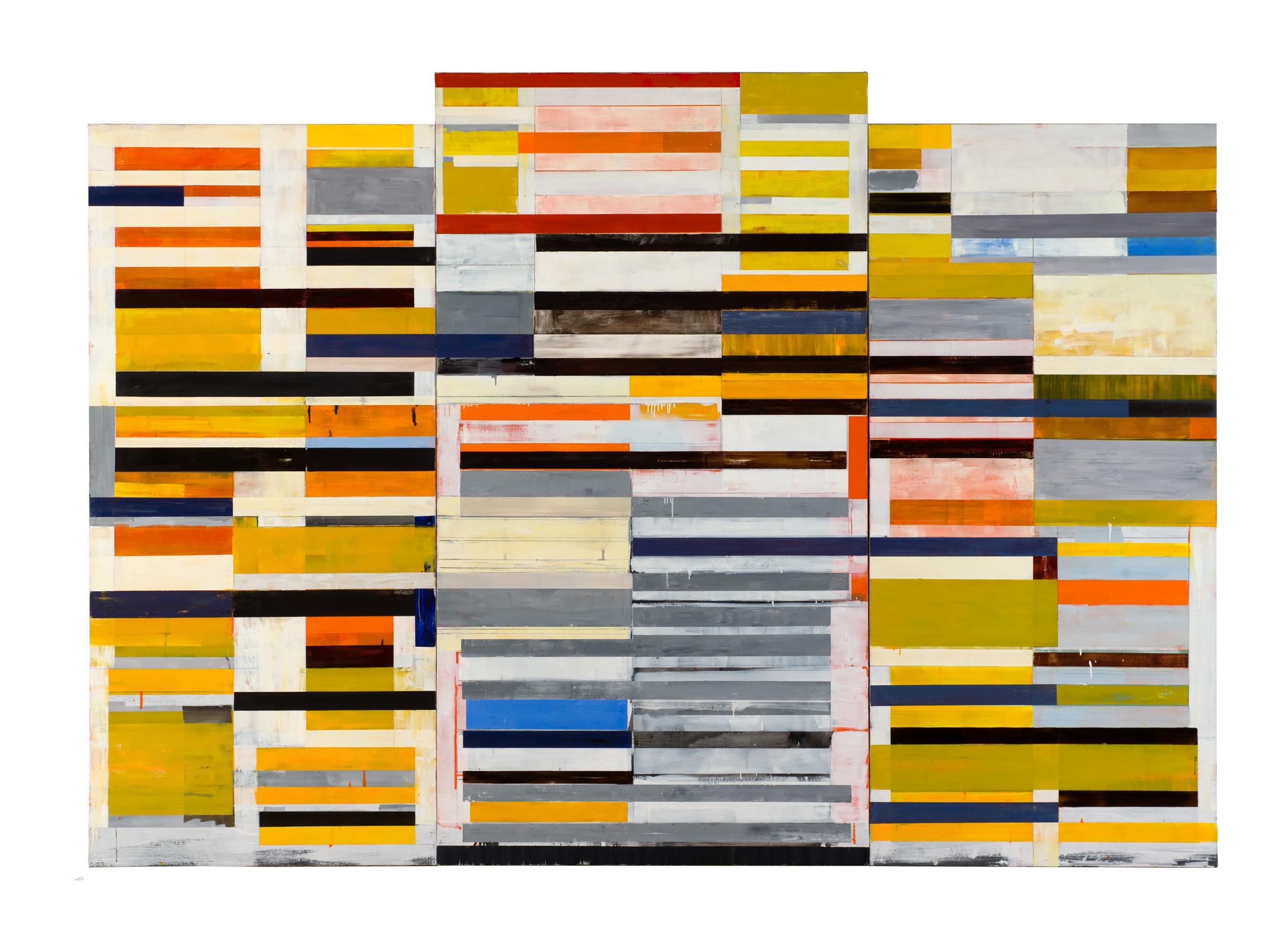 Lloyd Martin Abstract Painting –  Großer Alloy, Öl auf Leinwand, 2013