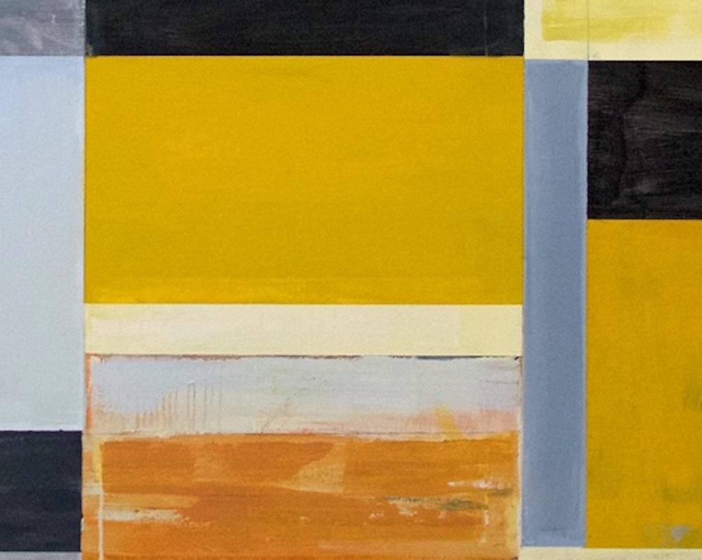 Artist: Lloyd Martin
Title: Yellow Stack
Size: 45 x 92”
Year: 2016

American artist Lloyd Martin, known internationally for his rhythmically constructed abstract painting, continues his engagement with color and line in this outstanding body of