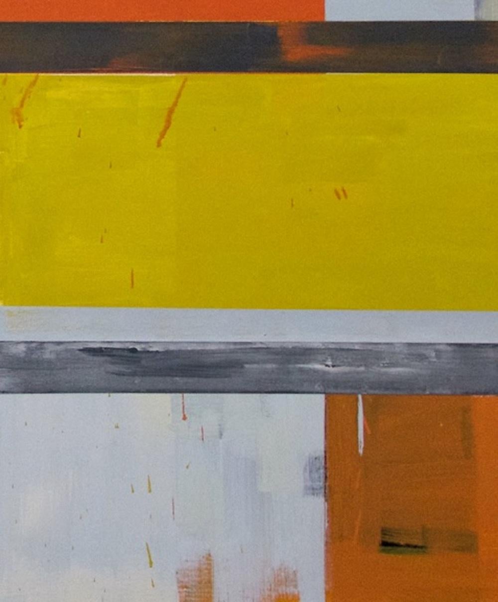 Yellow Stack, Oil on Canvas, 2016 For Sale 1