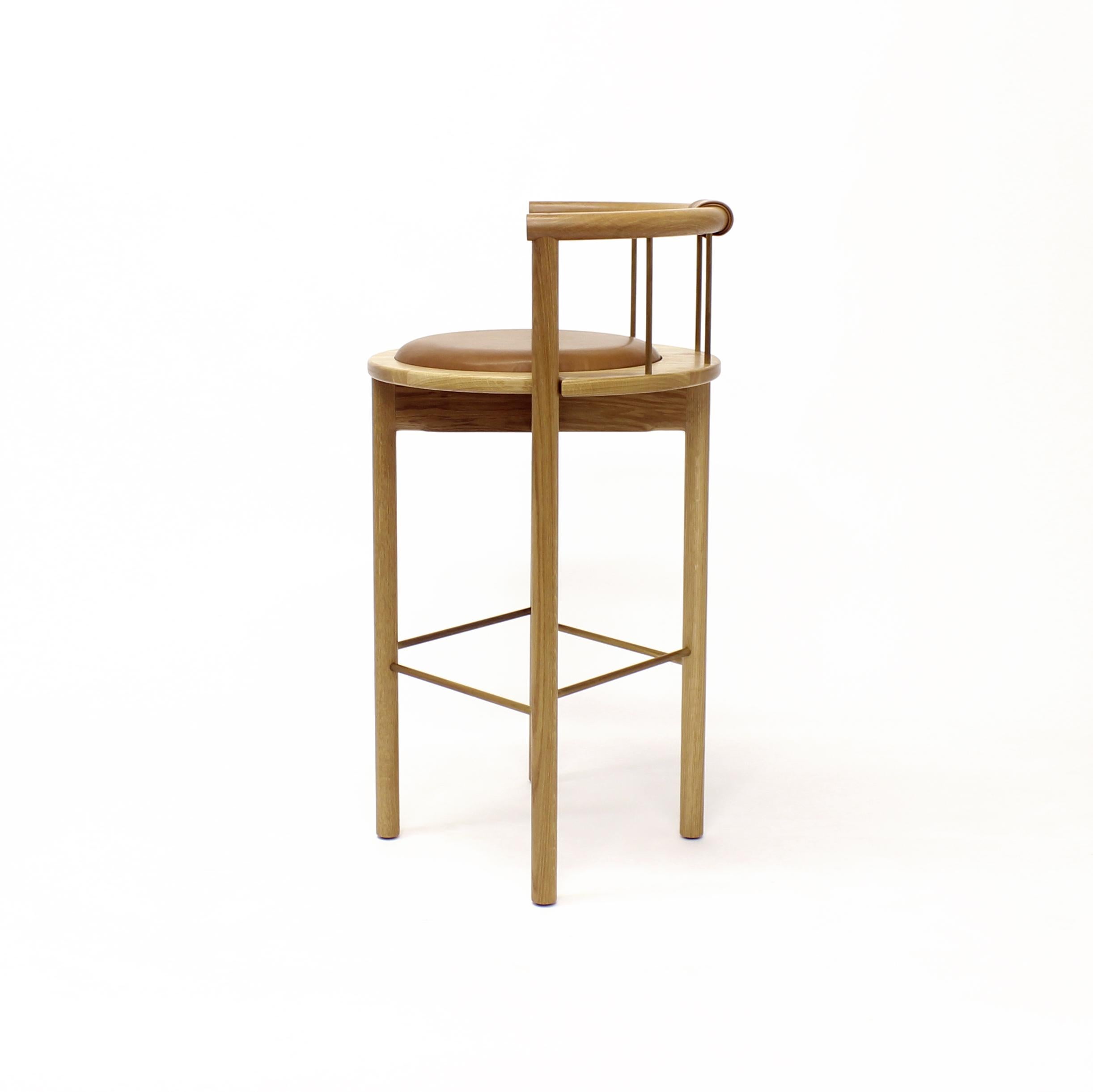 barrel back counter stool