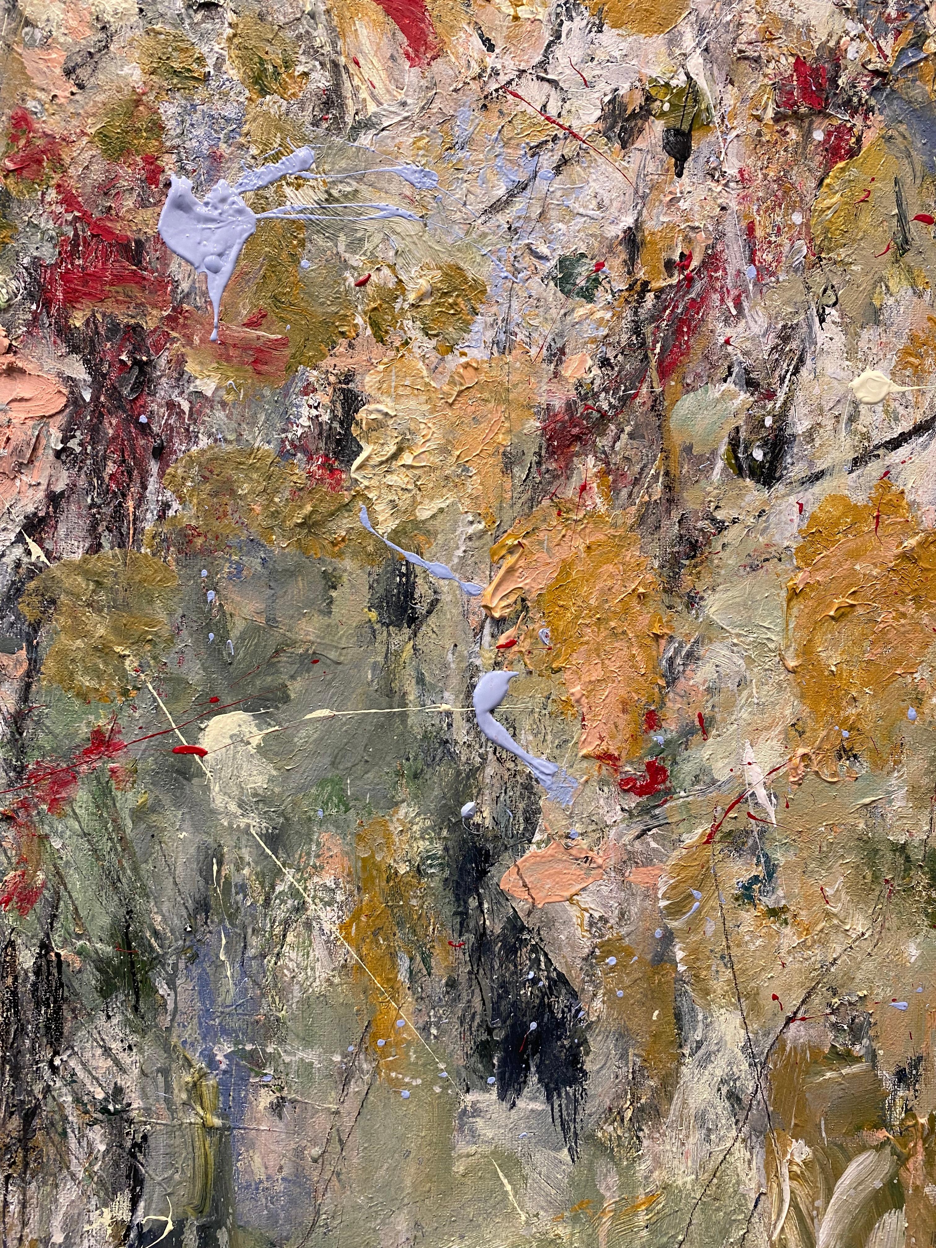 All I Think About Is You, Blumen, Wildblumen, Landschaft, Joan Mitchell, rosa im Angebot 2