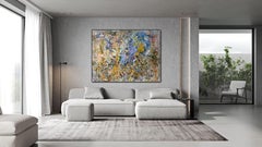 Erase and Rewind, contemporaneo, Larry Poons, impasto, gestuale, viola, natura
