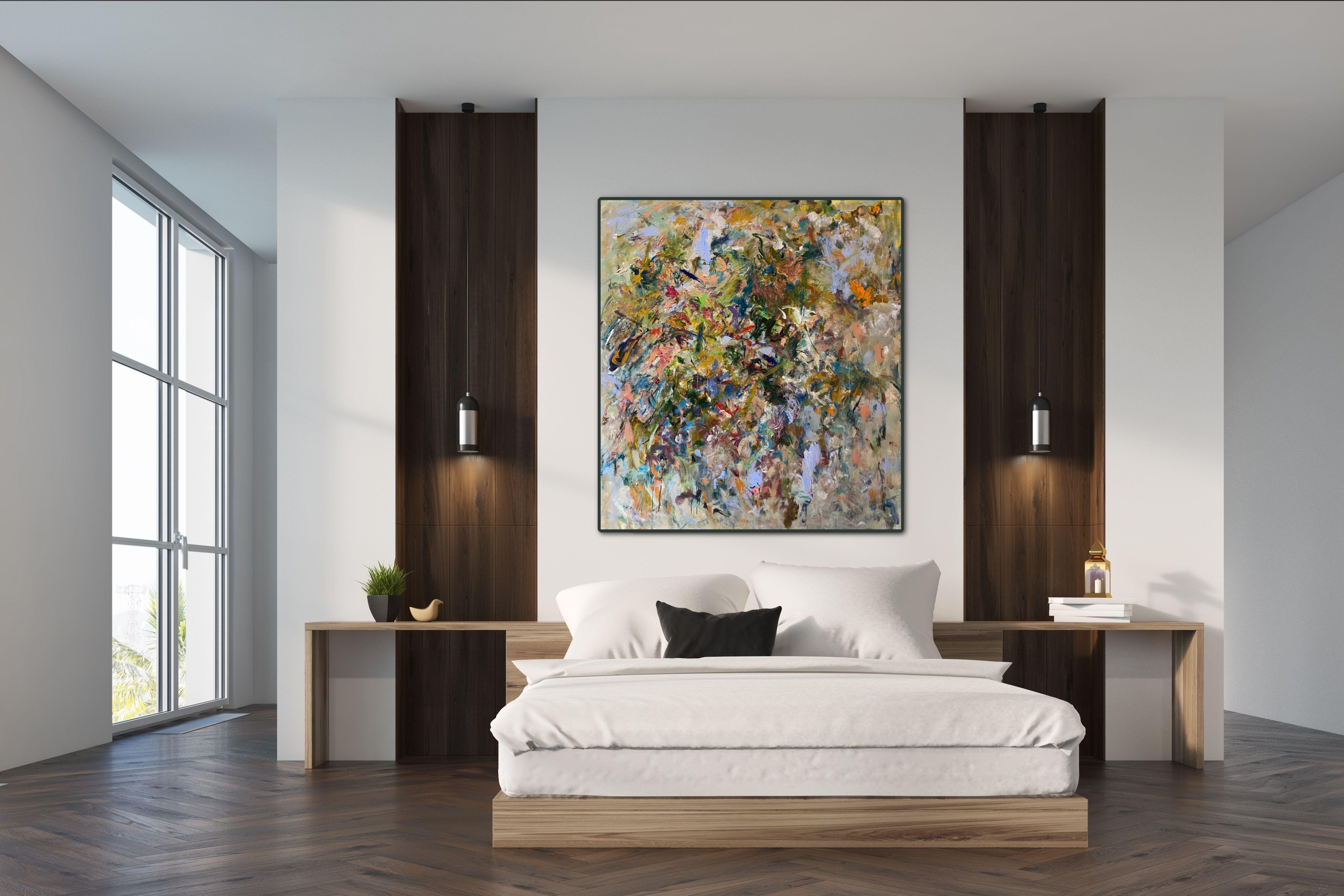 Fear and Compliance, contemporary, expressionism, Joan Mitchell, Larry Poons - Painting by Lloyd Tabing 