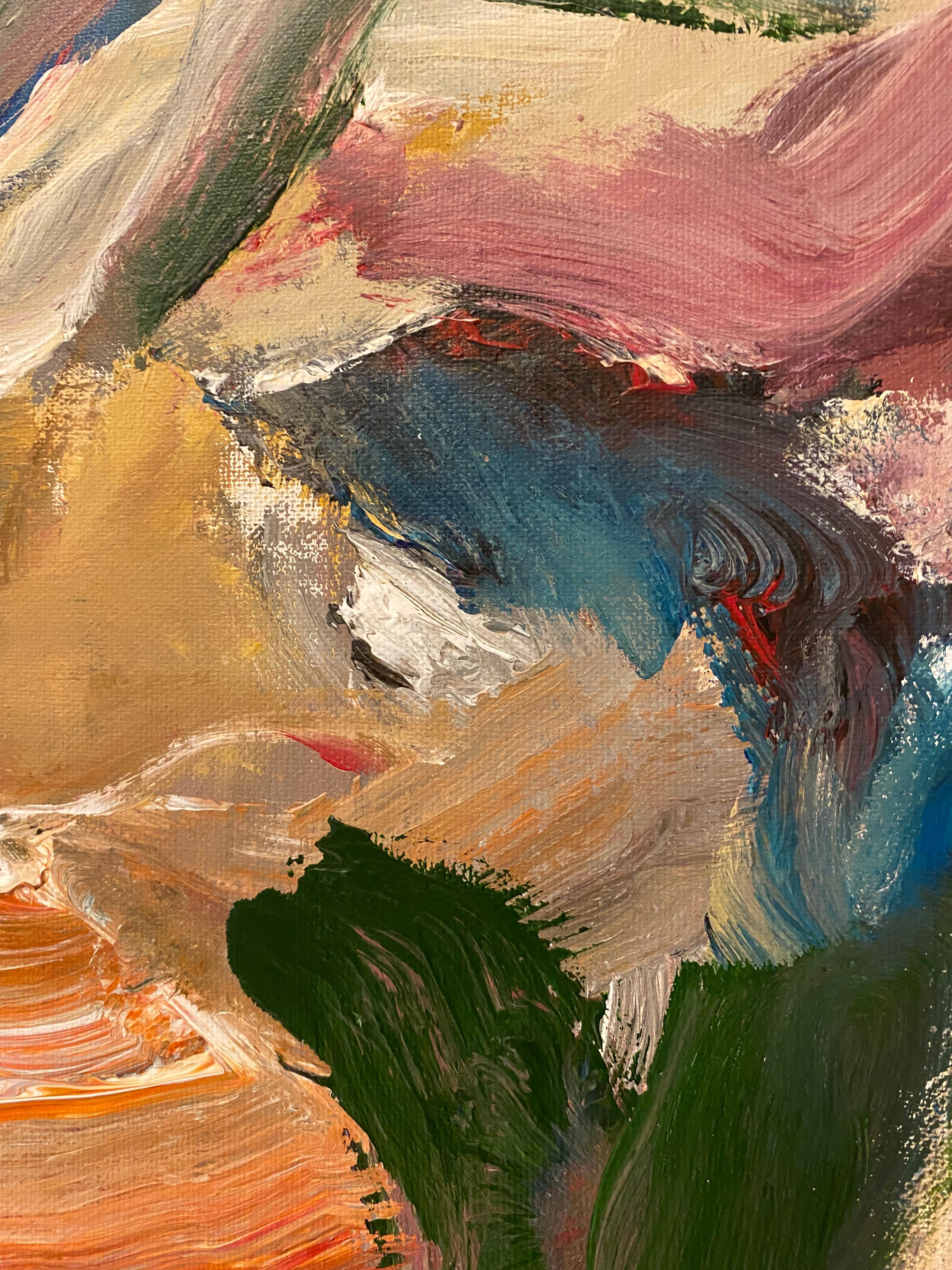 Greene & Greene, arancione, blu, verde, rosso, DeKooning, natura, contemporaneo in vendita 3
