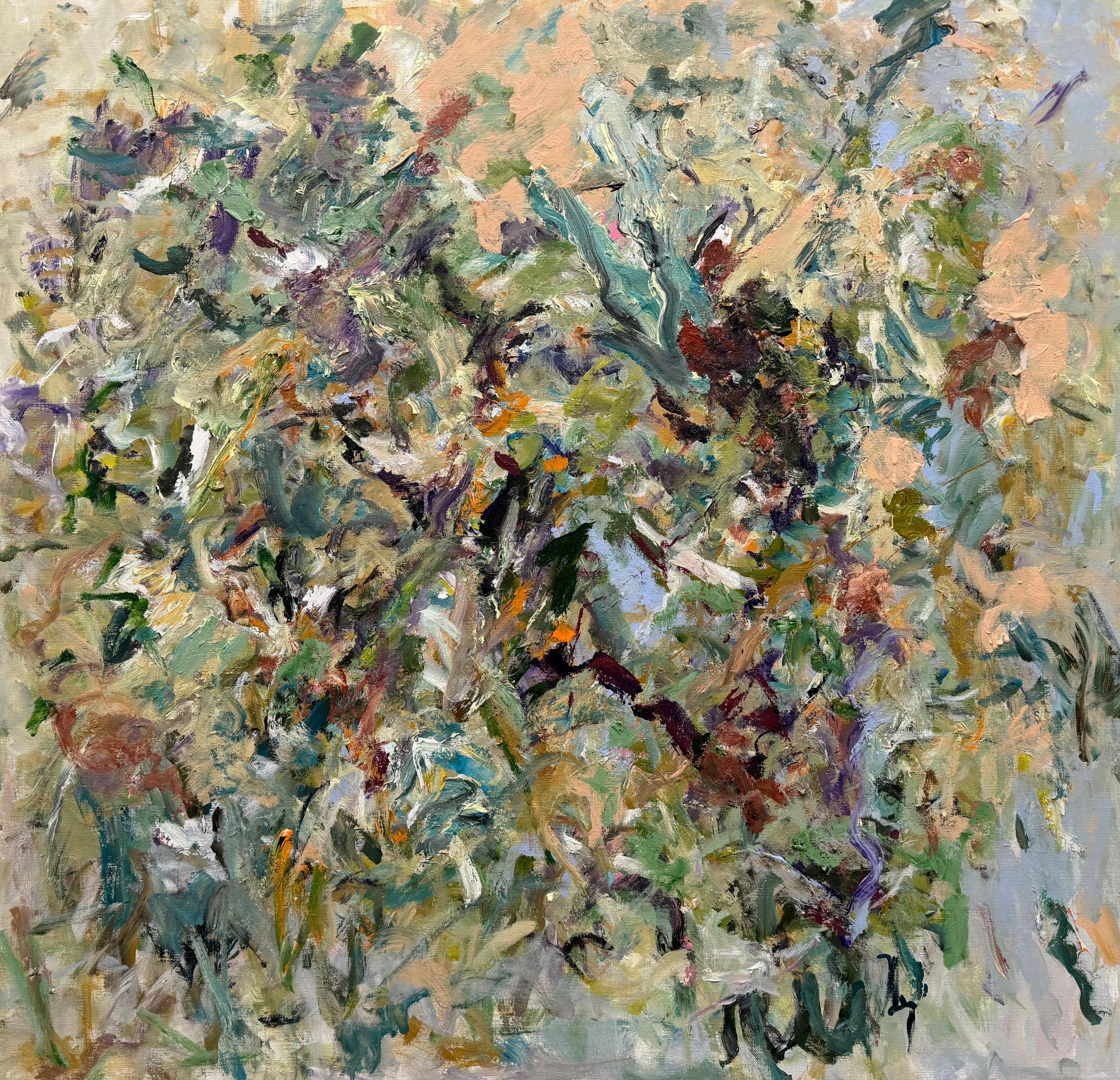 I Never Told You, contemporary, gestural, Joan Mitchell, Larry Poons, horizontal