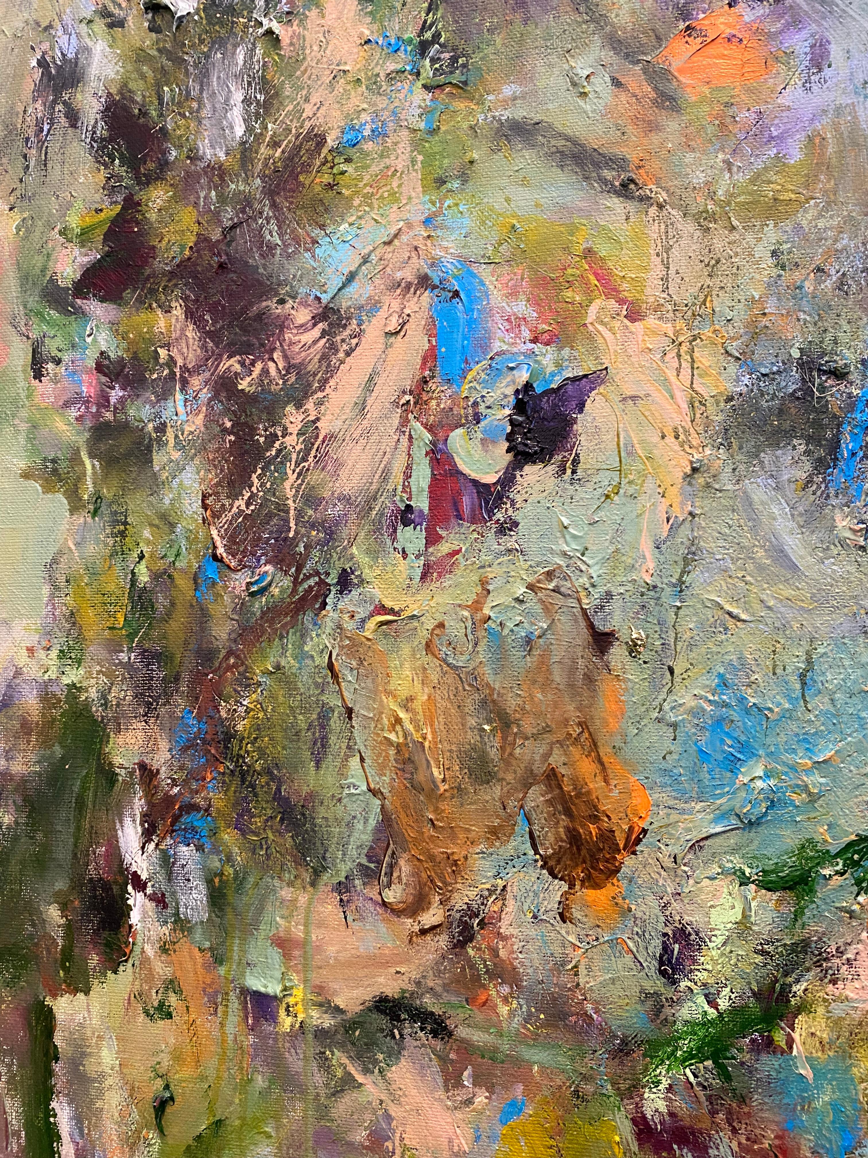 Life's Eternal Dance, expressionism, contemporary, Joan Mitchell, green, nature en vente 5