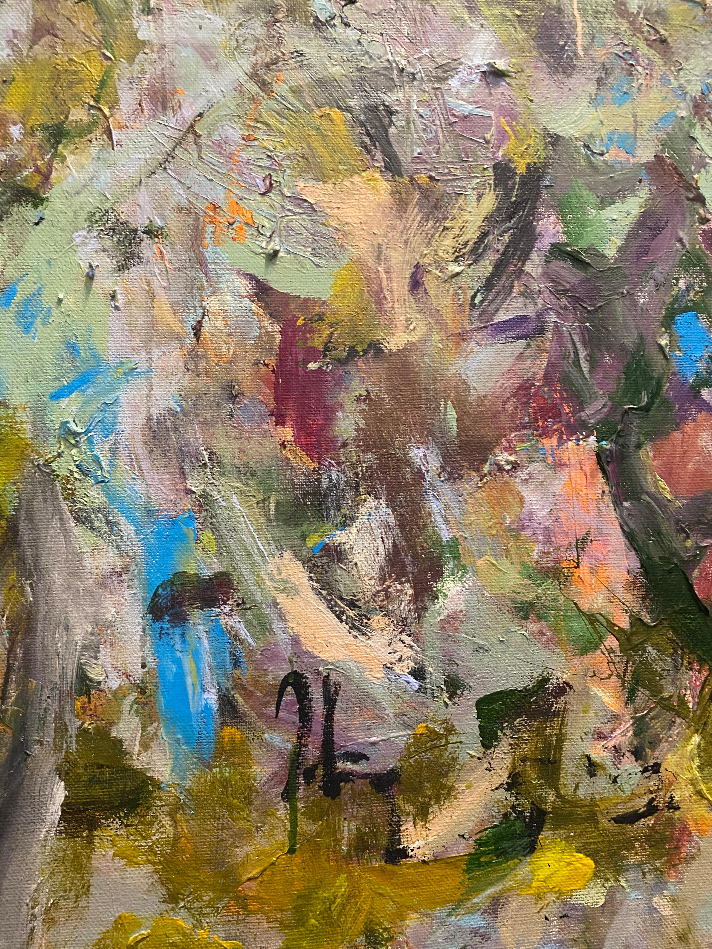 Life's Eternal Dance, expressionism, contemporary, Joan Mitchell, green, nature en vente 6