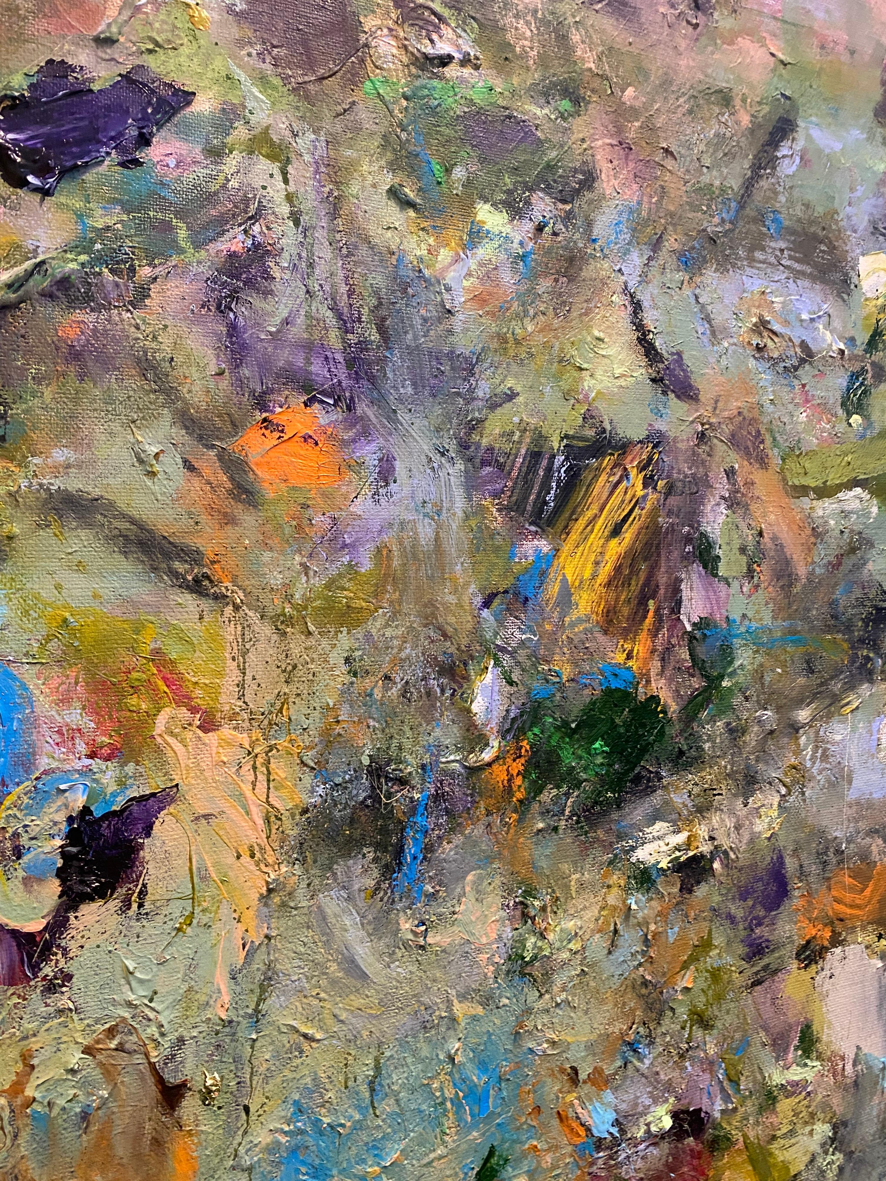 Life's Eternal Dance, expressionism, contemporary, Joan Mitchell, green, nature en vente 1