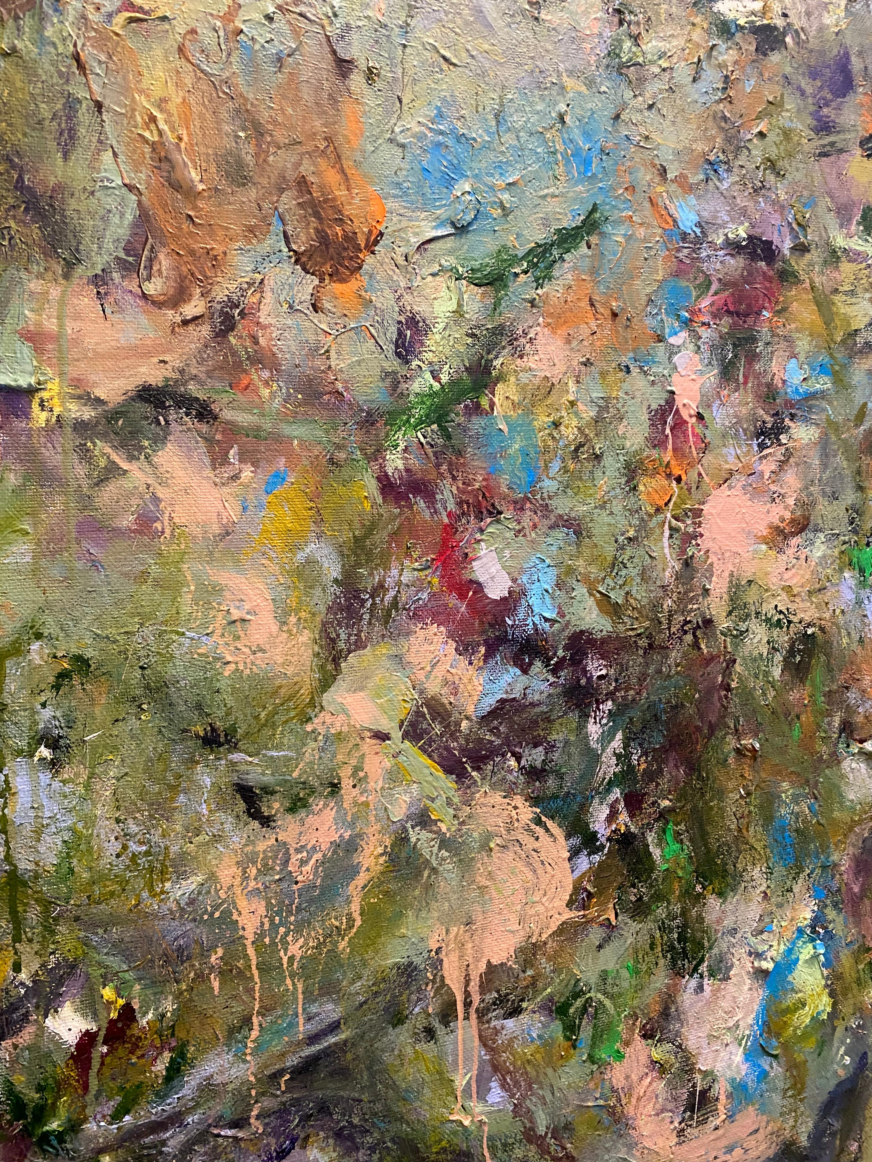 Life's Eternal Dance, expressionism, contemporary, Joan Mitchell, green, nature en vente 2