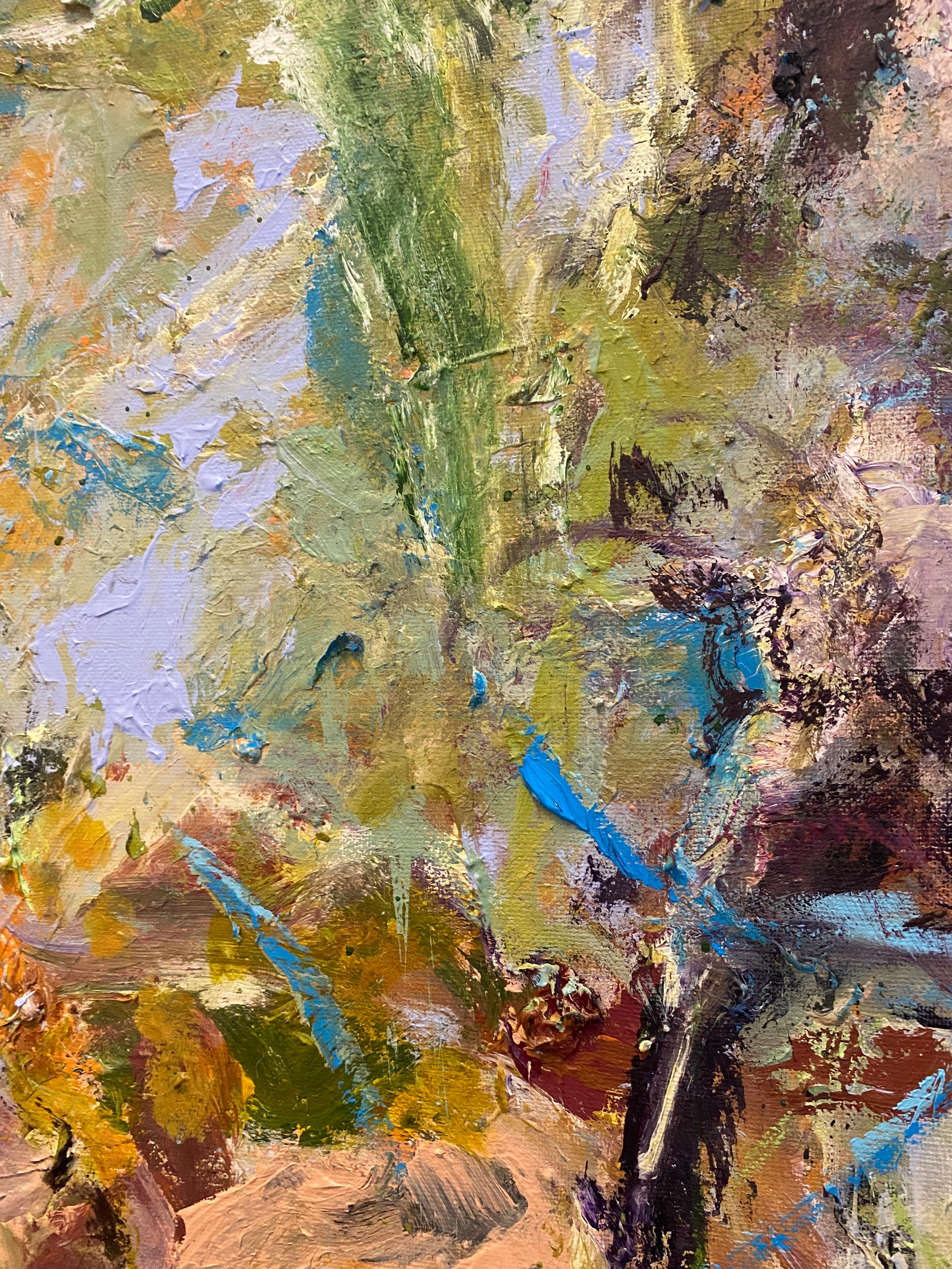 Life's Eternal Dance, expressionism, contemporary, Joan Mitchell, green, nature en vente 3
