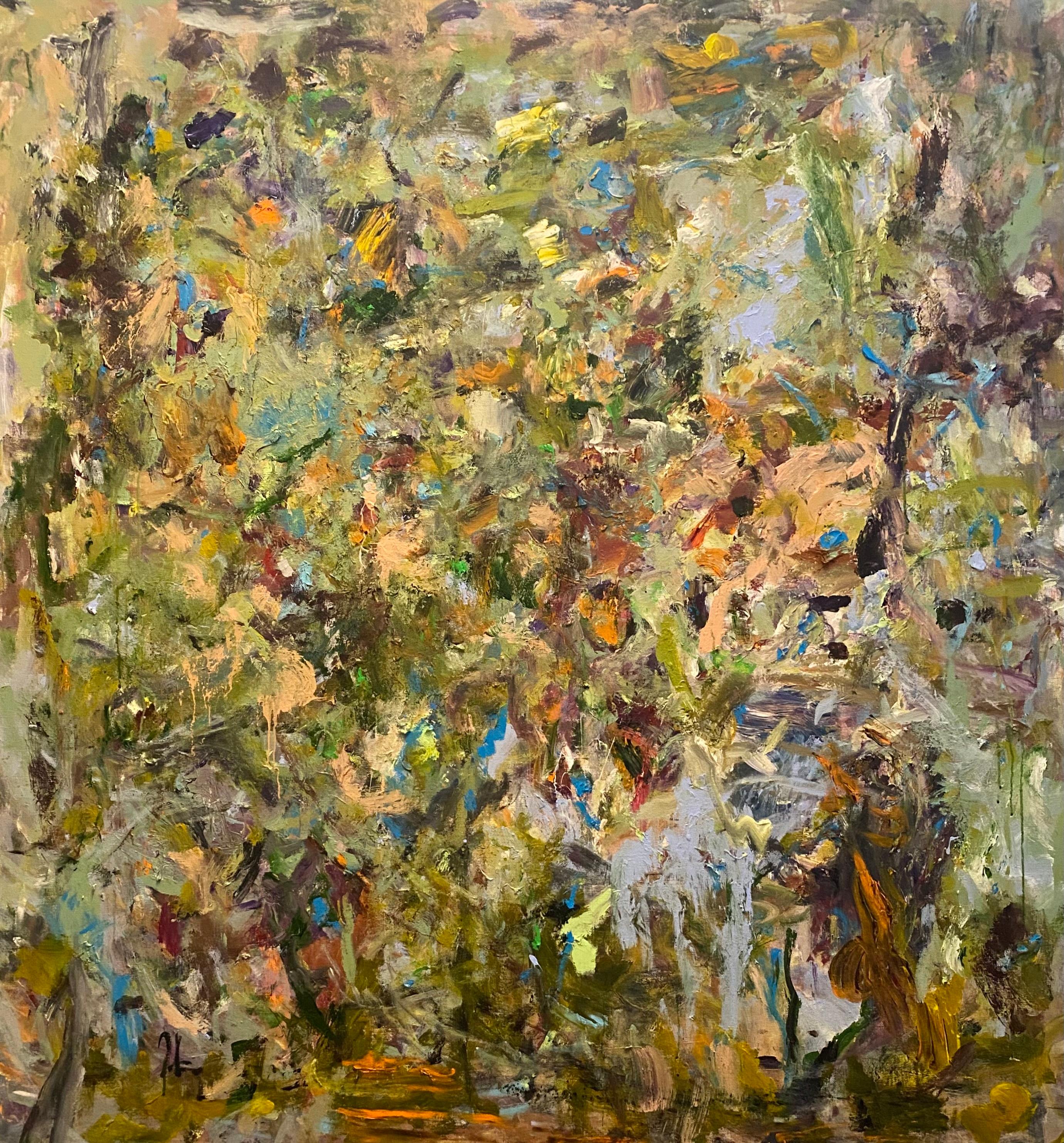 Life's Eternal Dance, expressionism, contemporary, Joan Mitchell, green, nature