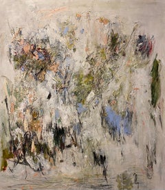 Paths Of A Wondering Soul, beige, verde chiaro, fiori, Cy Twombley, natura