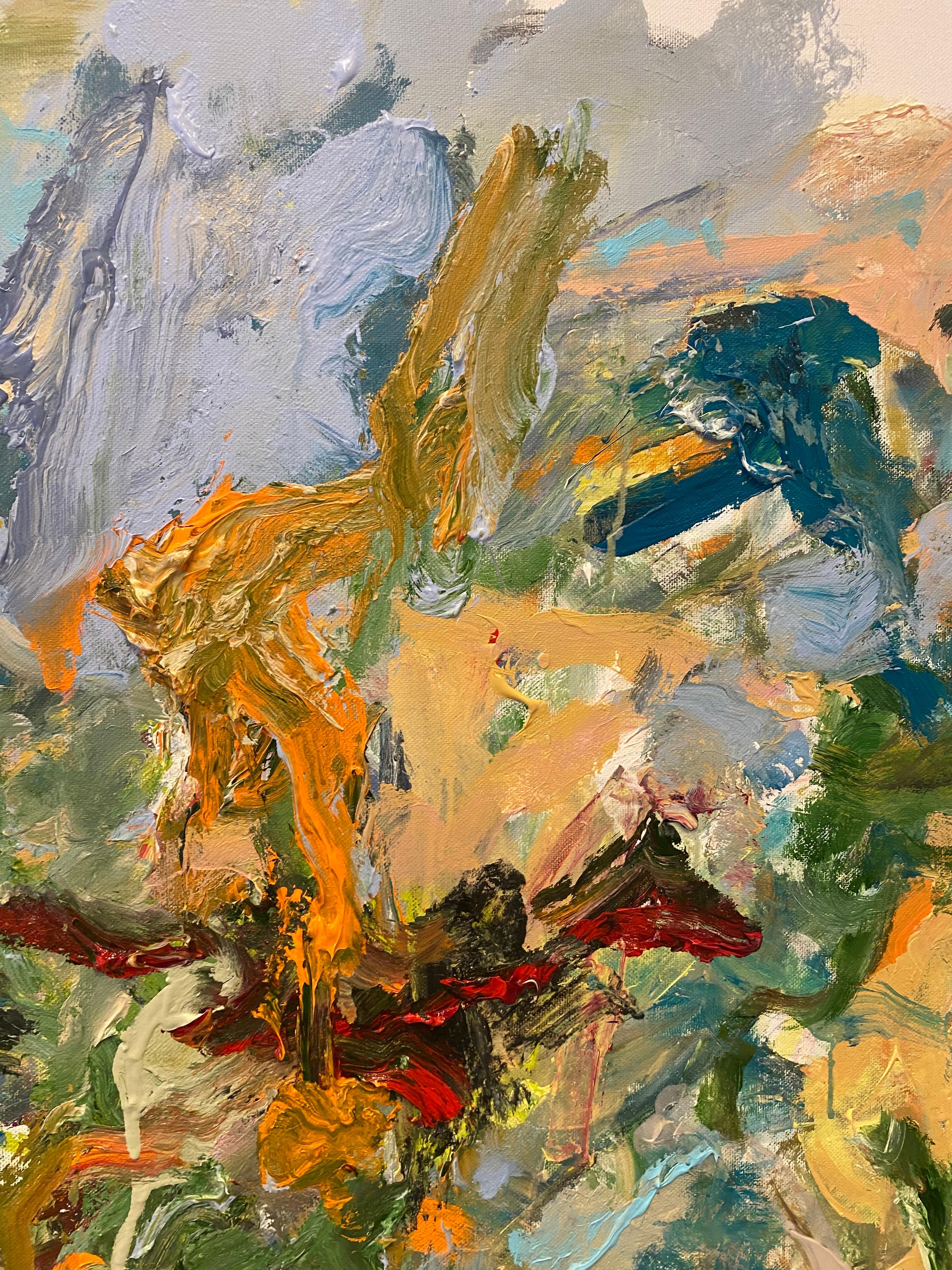 Re-Finding Of The Soul, rot, nature, joan Mitchell, expressionismus, botanisch im Angebot 2