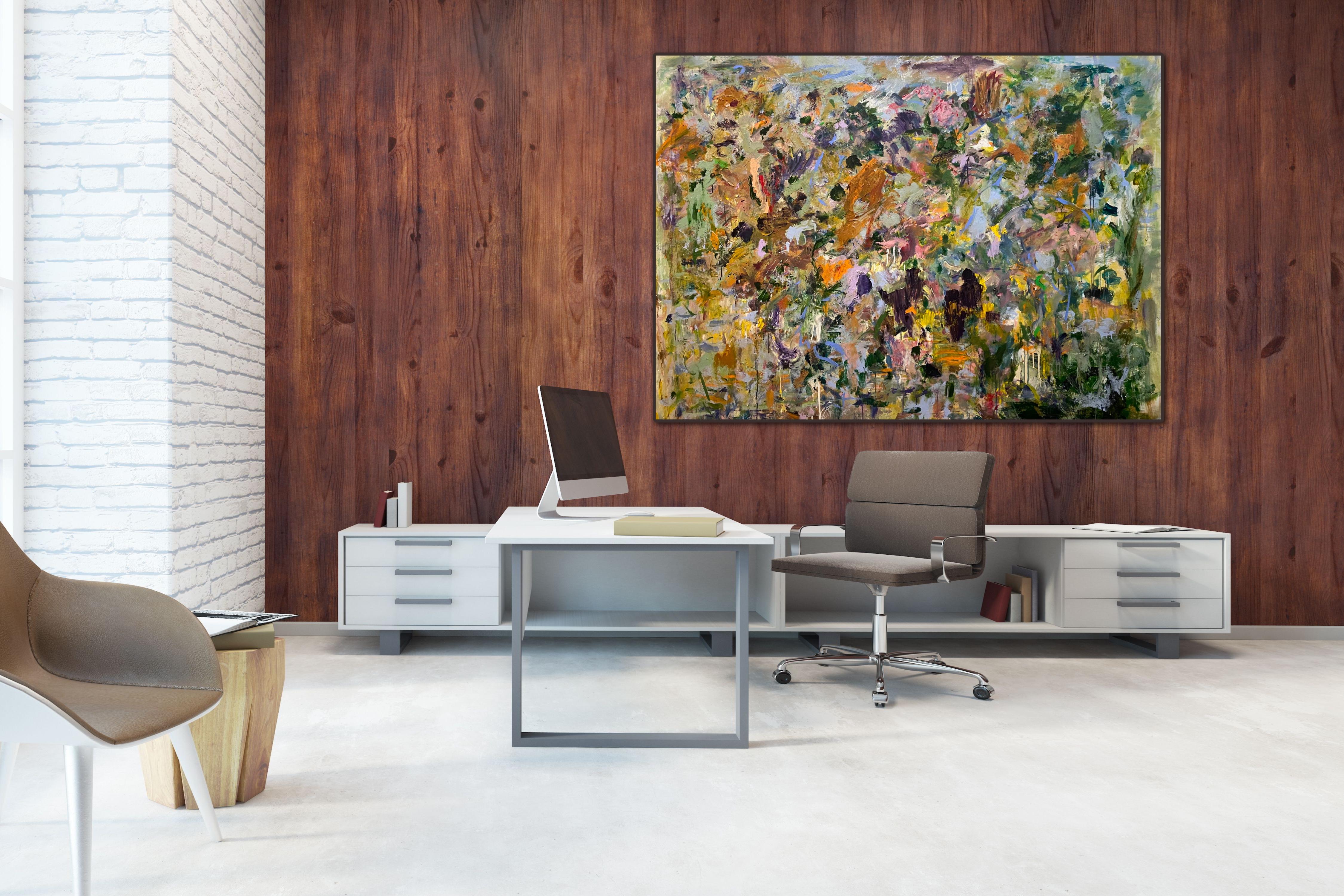 Reflection of Perception, expressionism, Joan Mitchell, Koons, contemporary - Painting de Lloyd Tabing 