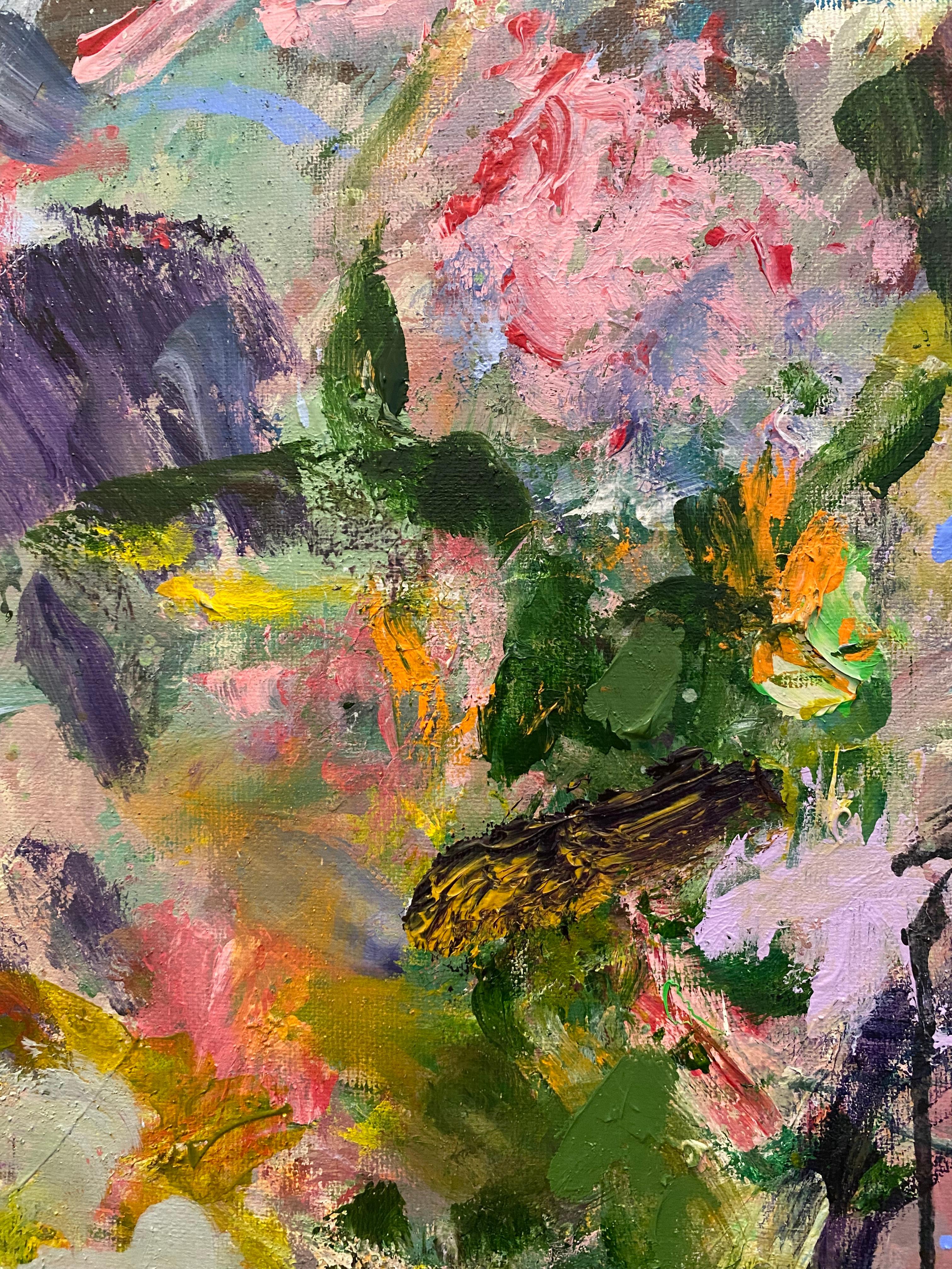 This painting is part of a new series I began in the fall of 2025 titled Contemplation and Introspection. In this series I am exploring the profound relationship between nature and the human experience. The collection features contemporary works