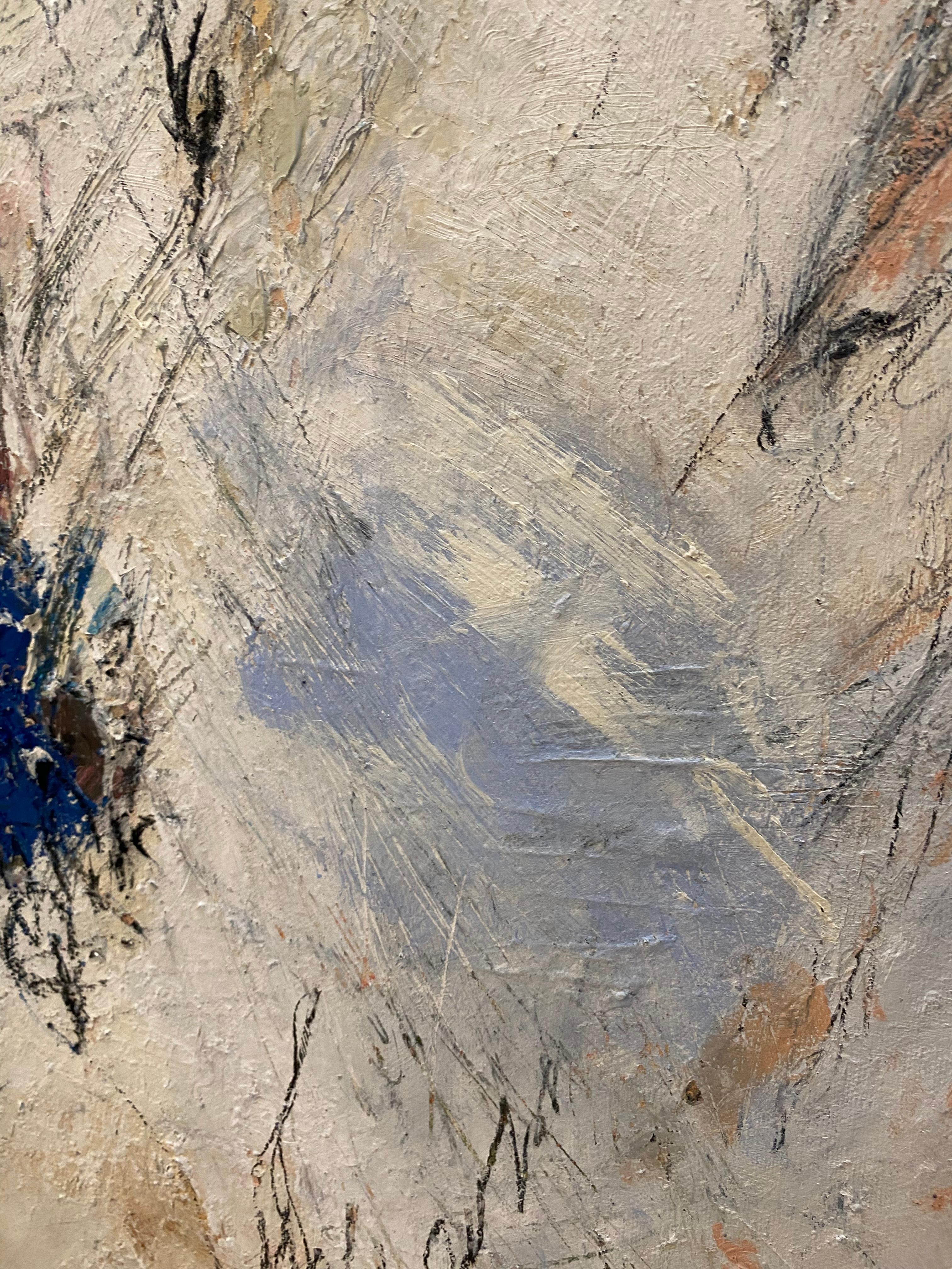 Serenity In Quiet Moments, minimalist, Cy Twombley, expressionism, large - Abstract Expressionist Painting by Lloyd Tabing 
