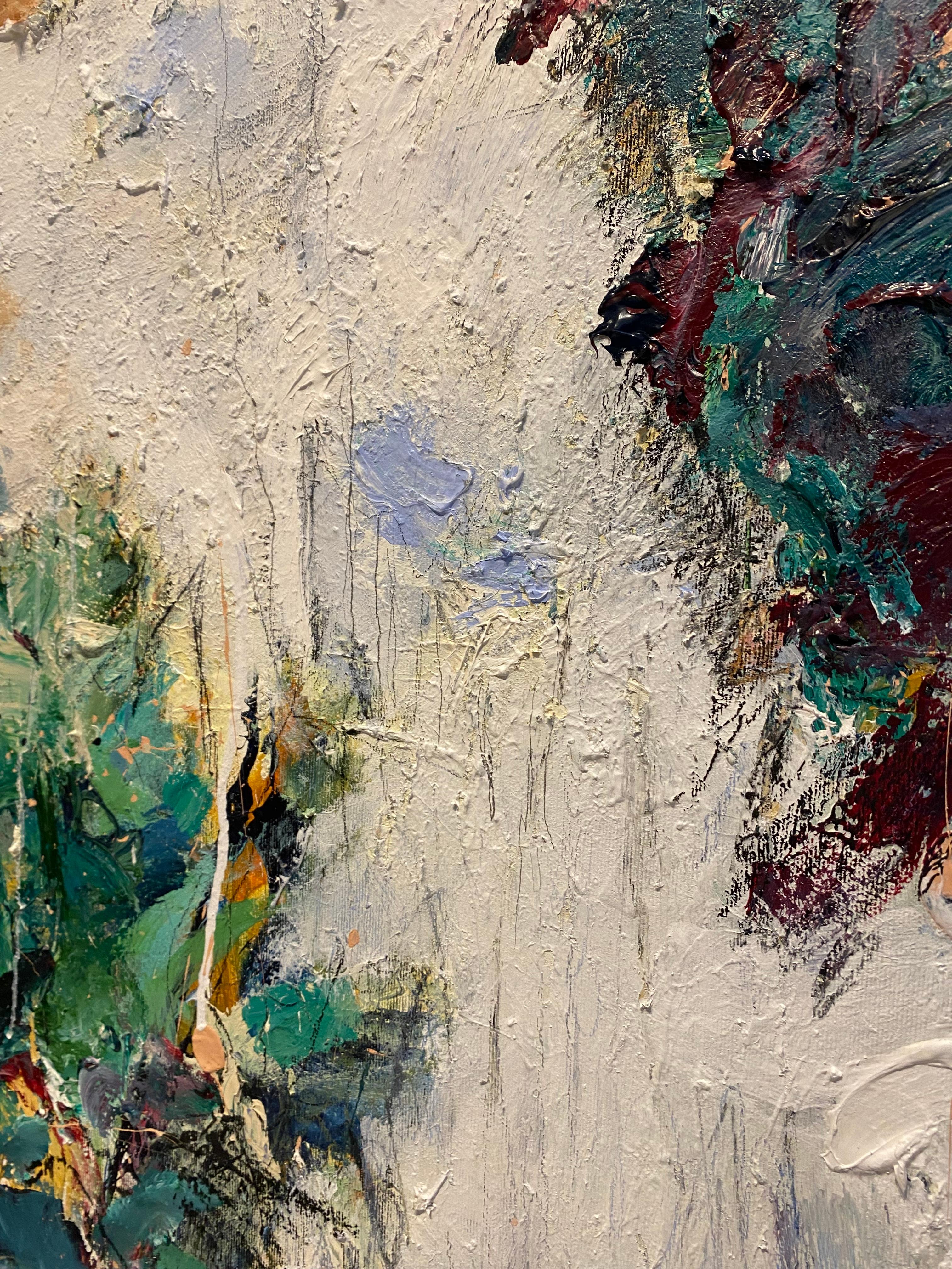 Softness Of Days End, minimalists, cy twombly, contemporary, modern, flower For Sale 3
