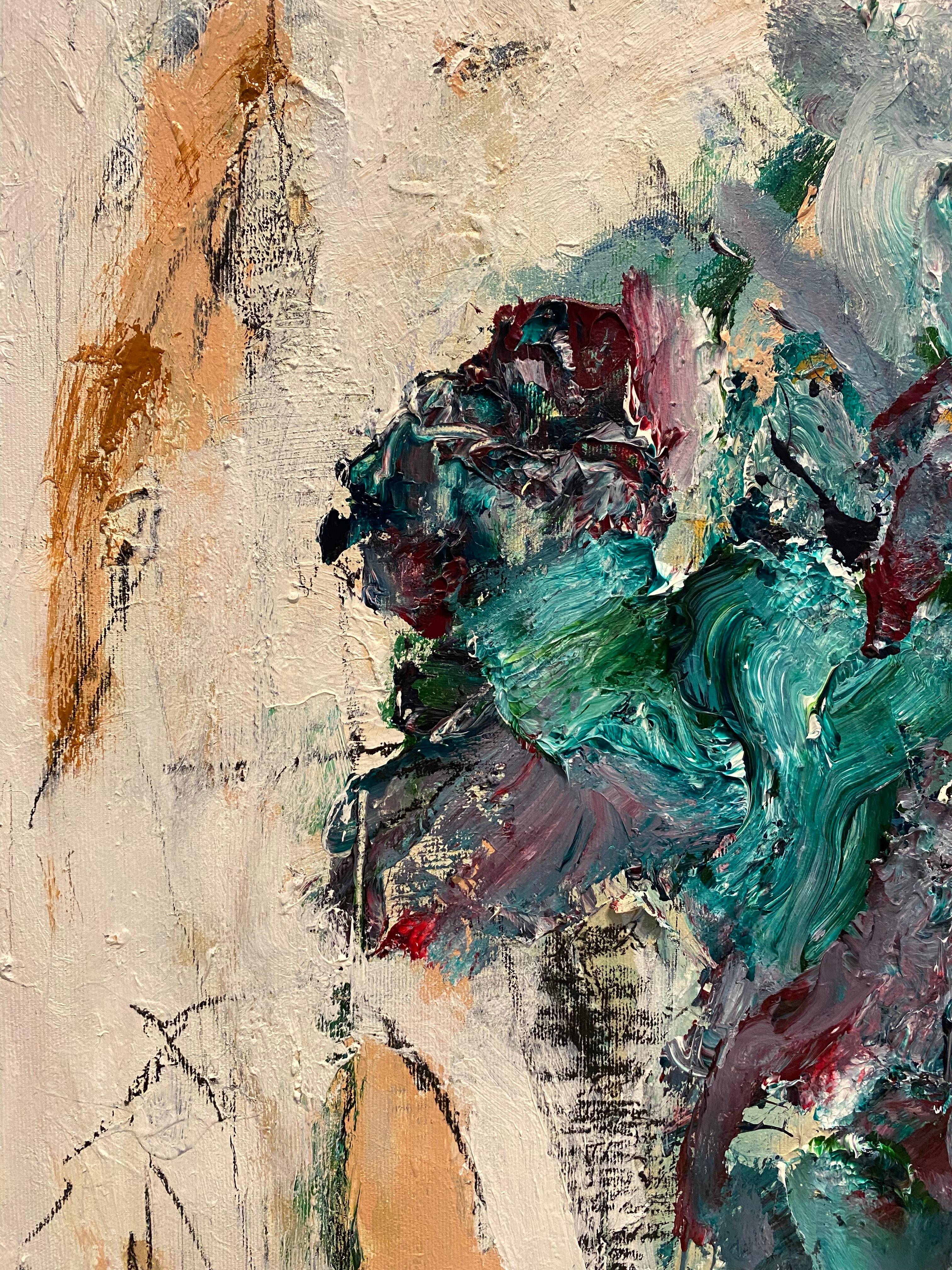 Softness Of Days End, minimalists, cy twombly, contemporary, modern, flower For Sale 4