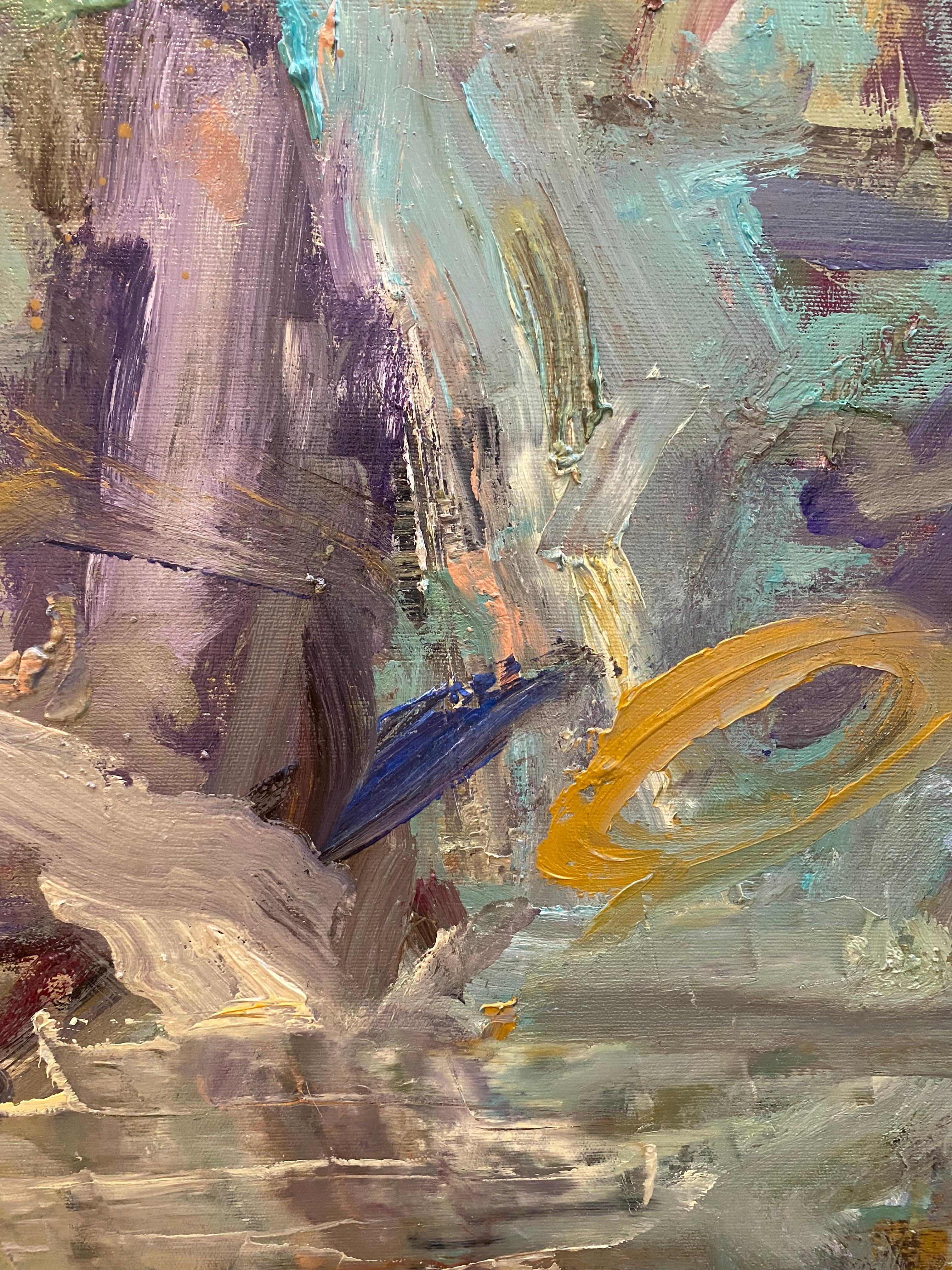 NOTE:  THIS PAINTING CANNOT BE SHIPPED UNTILL MID AUGUST. THIS IS BECAUSE OF THE DRYING TIME.  IT WILL BE SHIPPED IN A CRATE AND READY FOR HANGING. 

This painting is from my series titled 