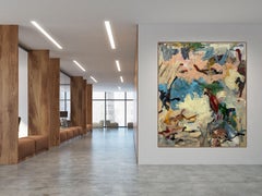 Tears, Smiles and Moments Lost, contemporary abstract, landscape, large painting