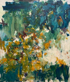 The Sound Of Time Rolling On, blu, natura, Joan Mitchell, arancione, contemporaneo
