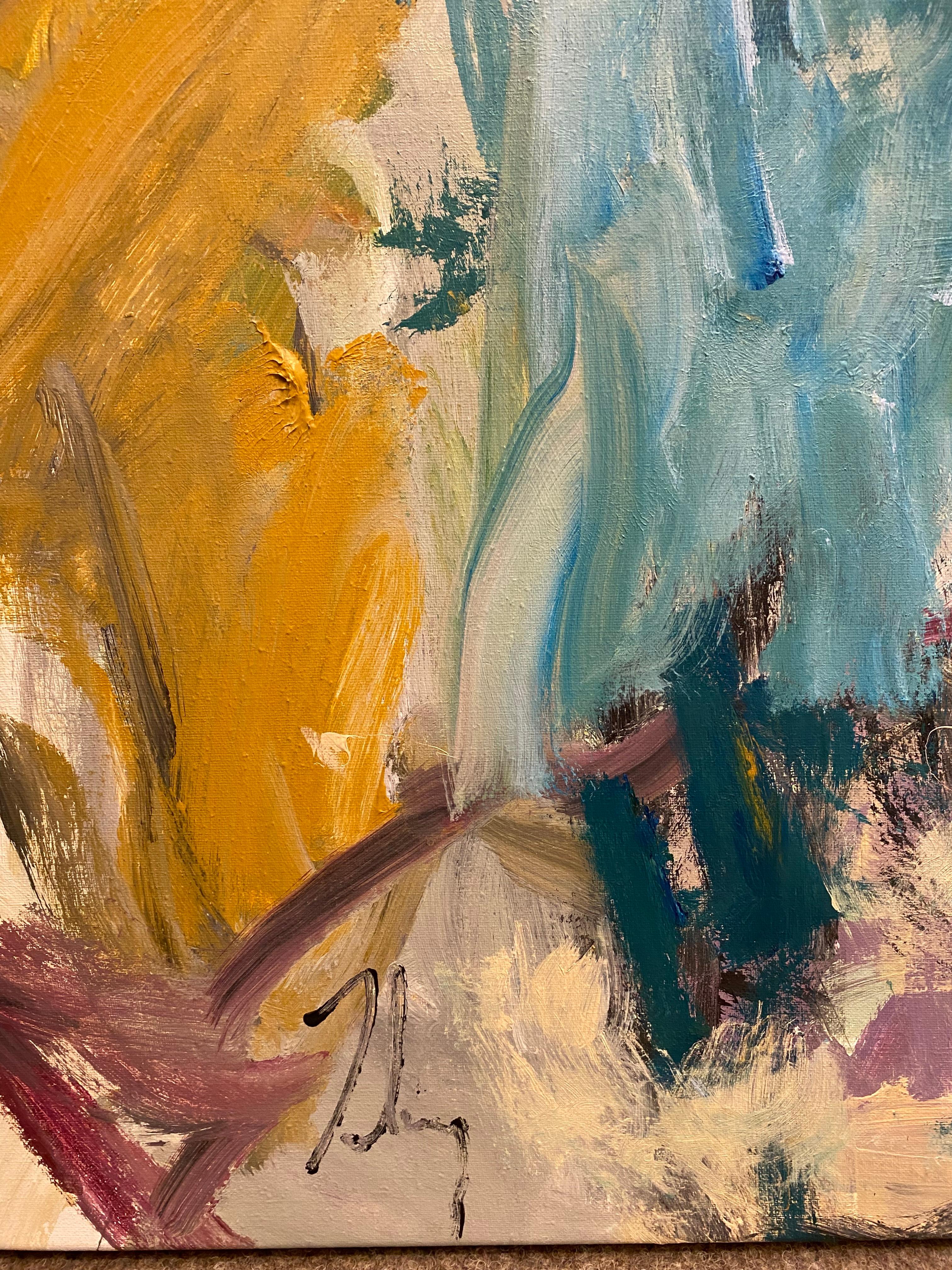 Untitled 24-0766, De Kooning, Red, blue, water, movement, Mitchell, bold, yellow For Sale 3