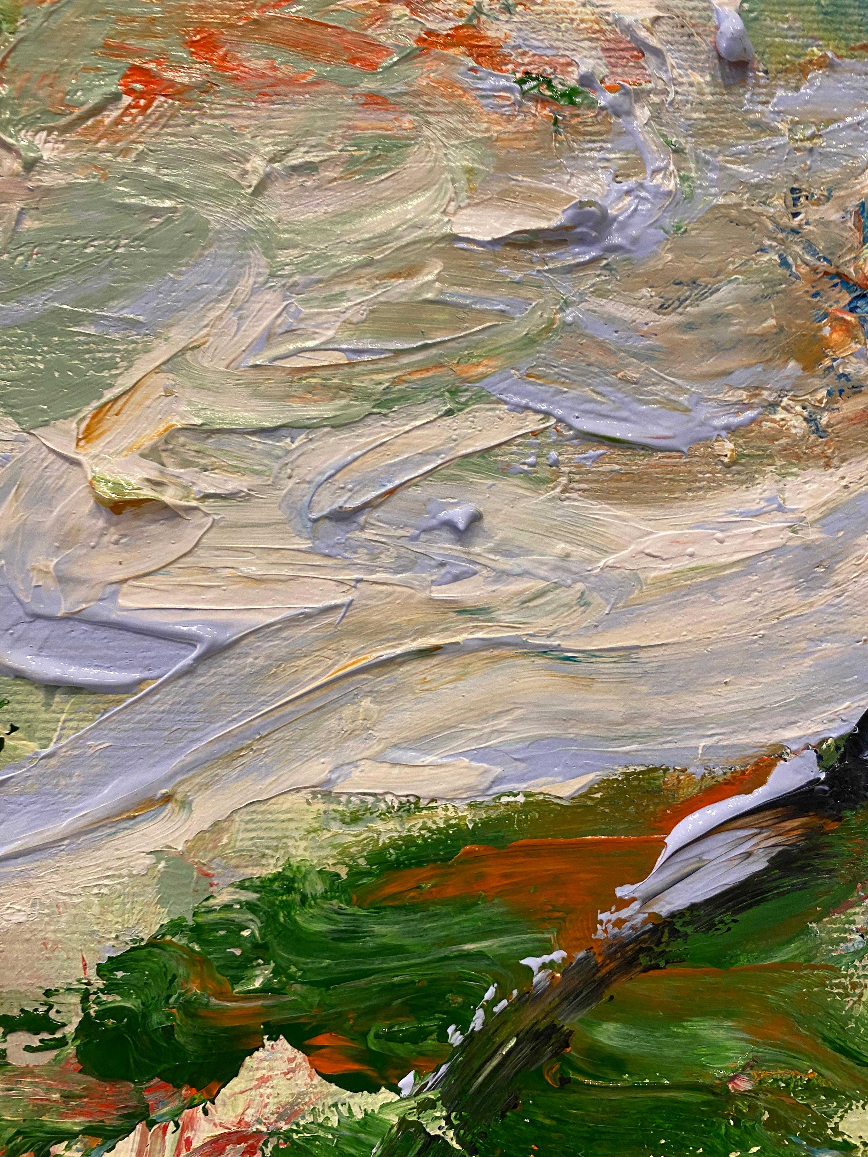 Accept Yourself Completely, Joan Mitchell, DeKooning, flowers, expressionism - Abstract Expressionist Painting by Lloyd Tabing